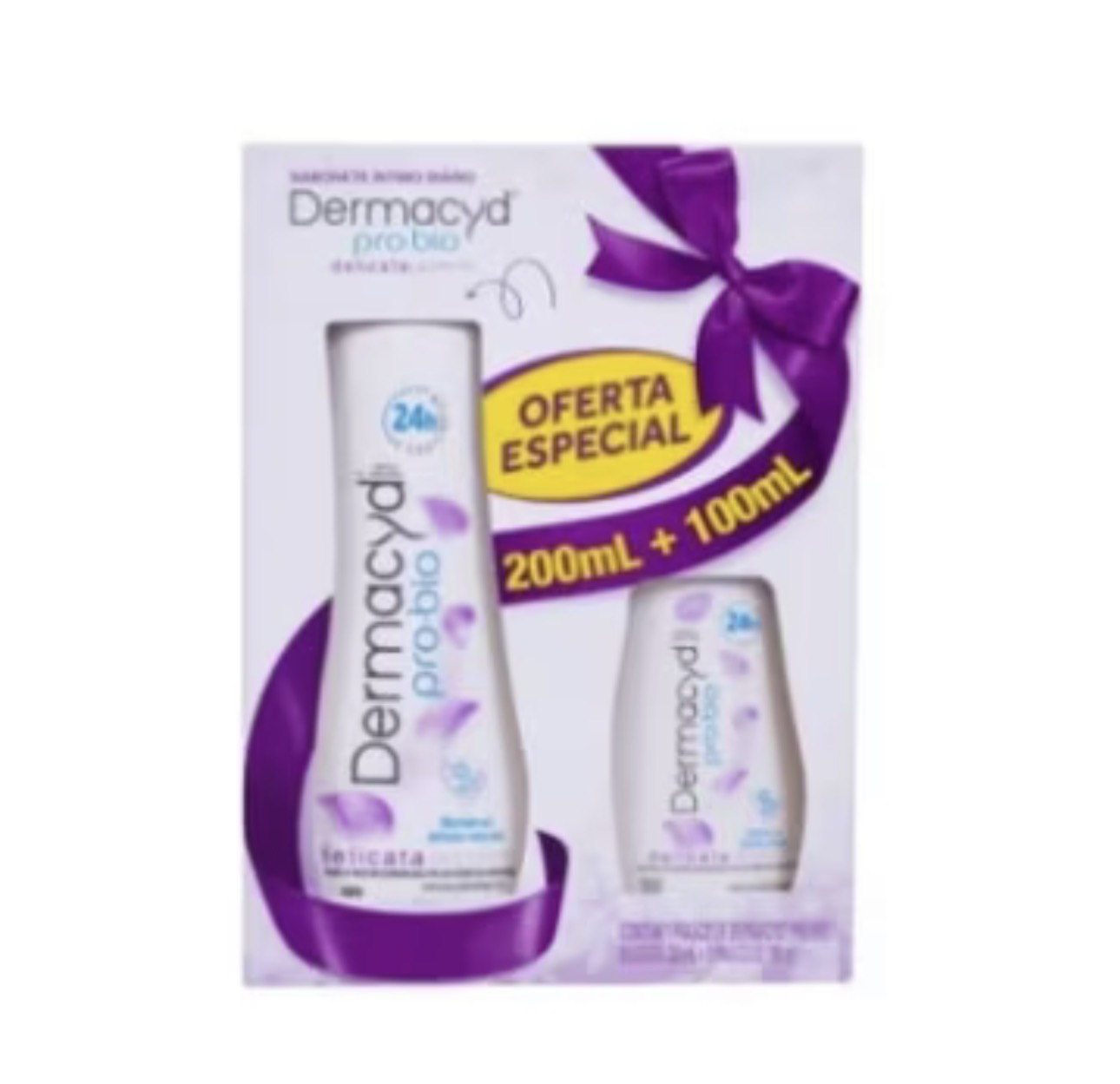 KIT SABONETE INTIMO DERMACYD DELICATA 200ML+100ML 2X1