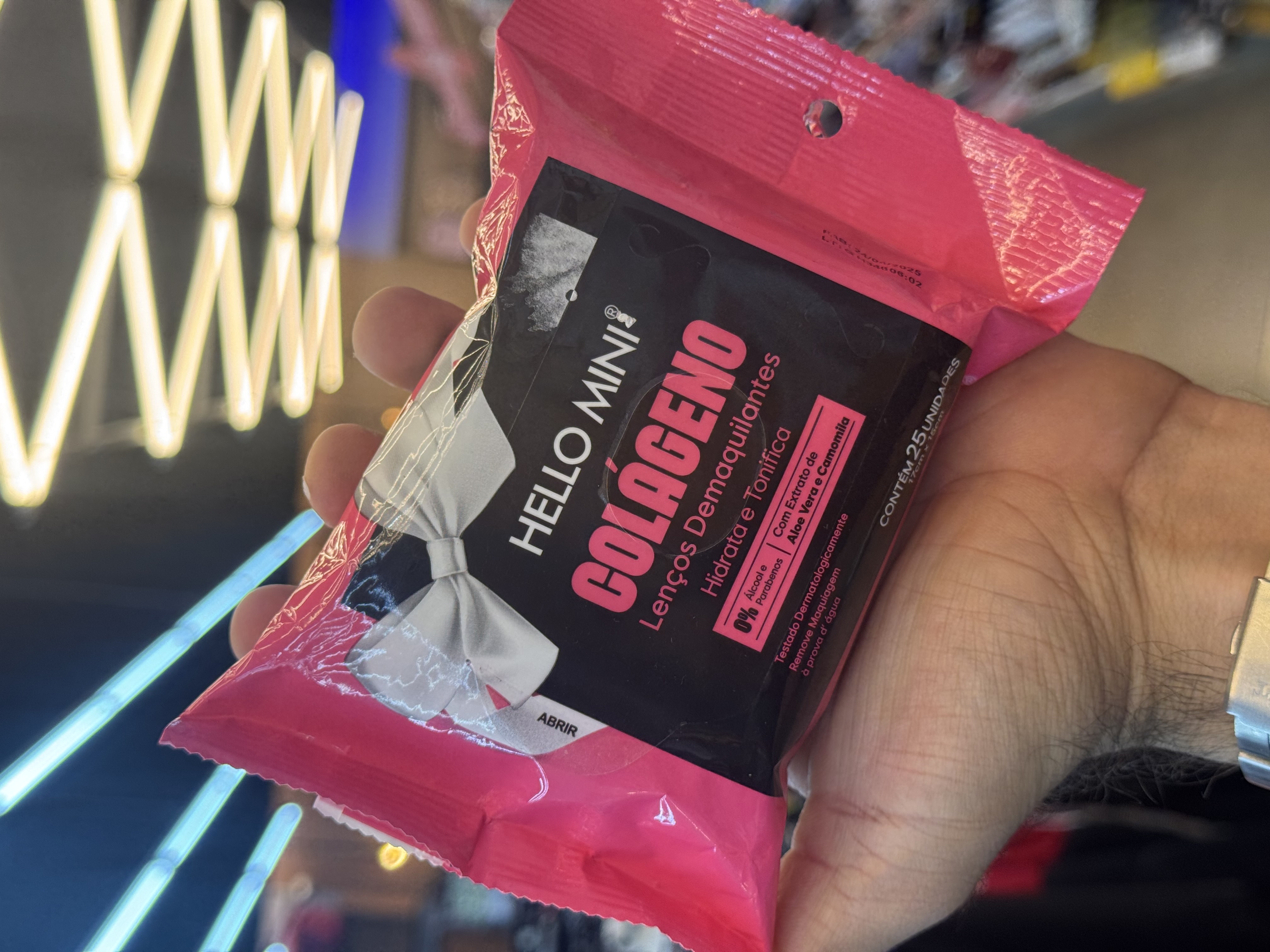 Lenços Demaquilantes Colageno Hello Mini