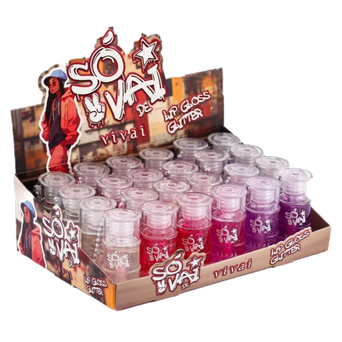 Lip Gloss Glitter Só Vai de Vivai 3154.1.1