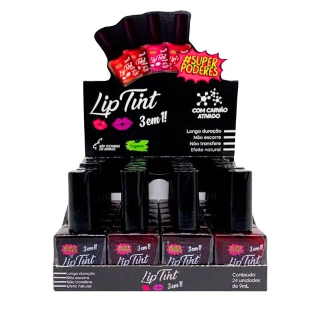 Lip Tint Cute Super poderes 3em1 LTSPCA01 Cor 1