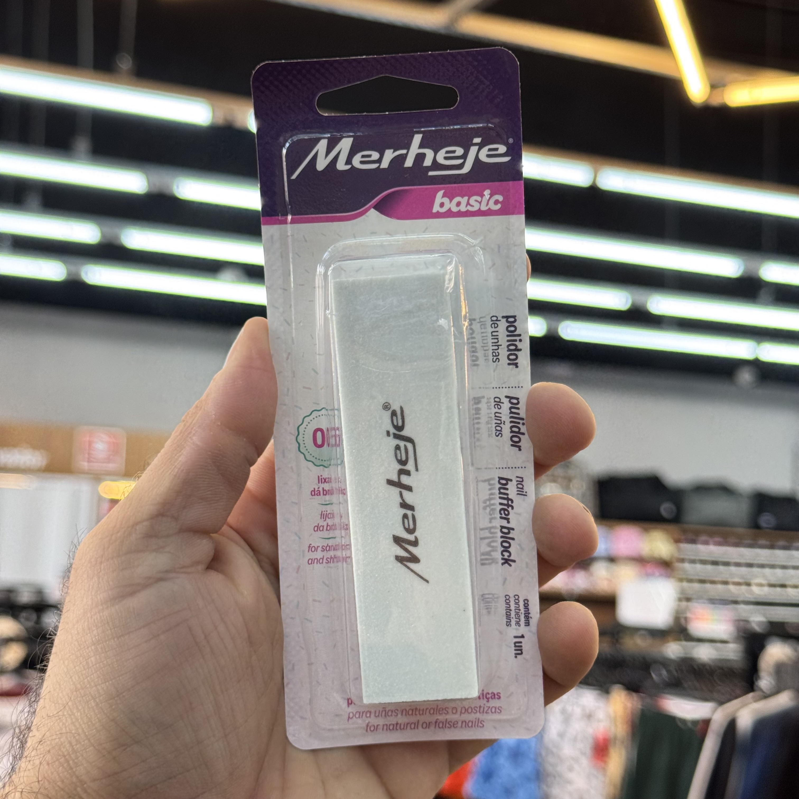 Lixa Para Unhas em Bloco Merheje