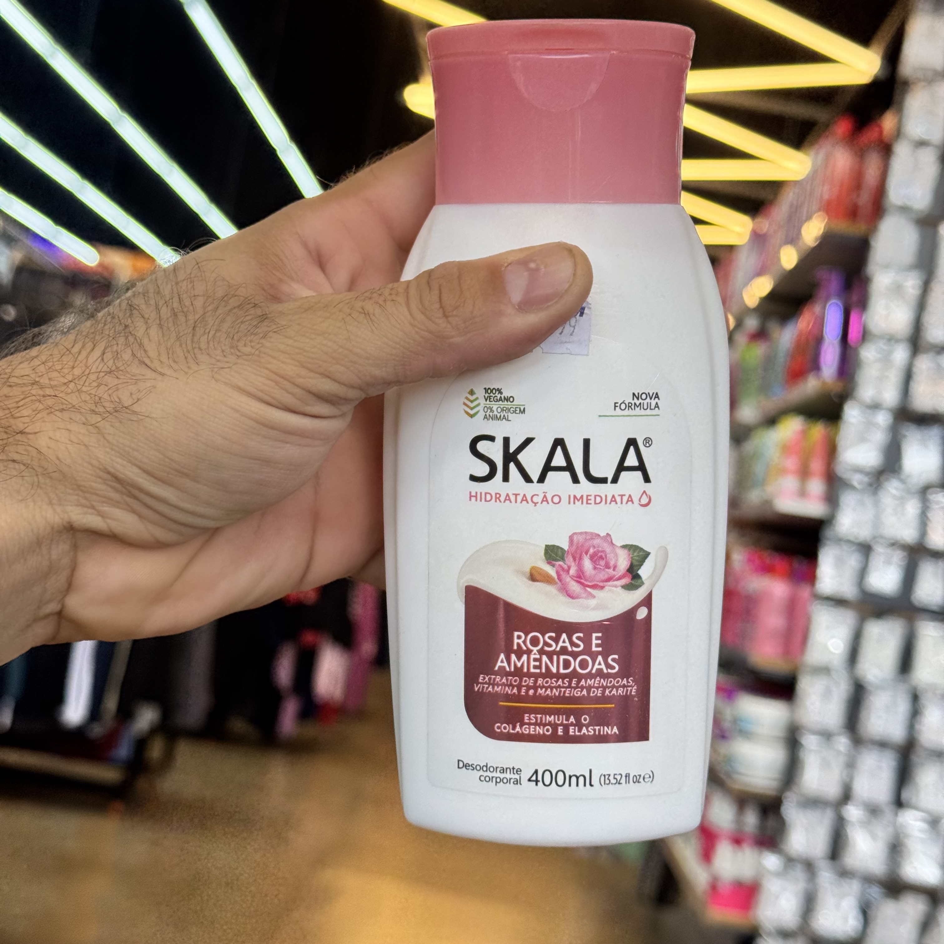 Loção Desodorante Rosas e Amêndoas Skala 400ml