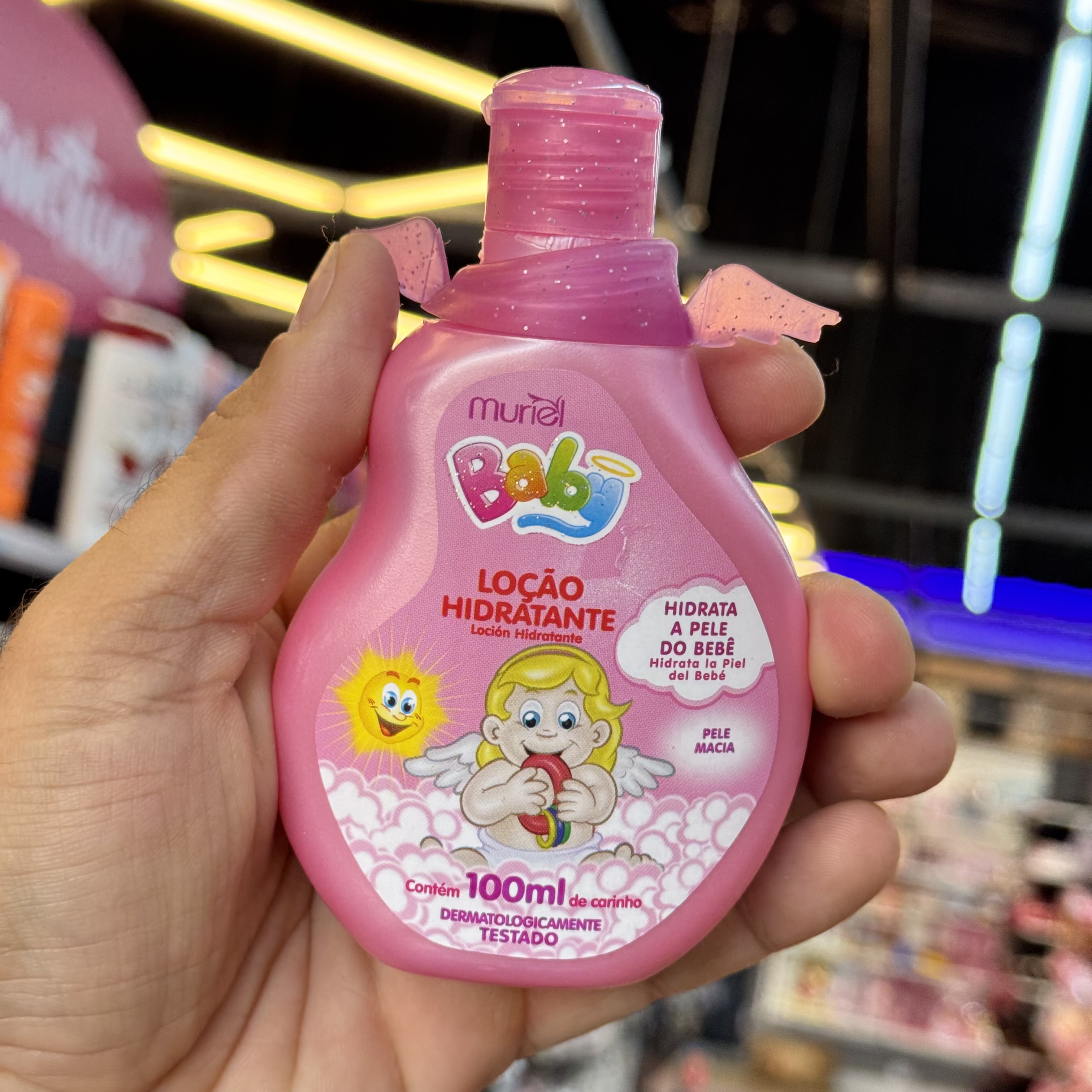 Loção Hidratante Infantil Muriel 100ml Rosa