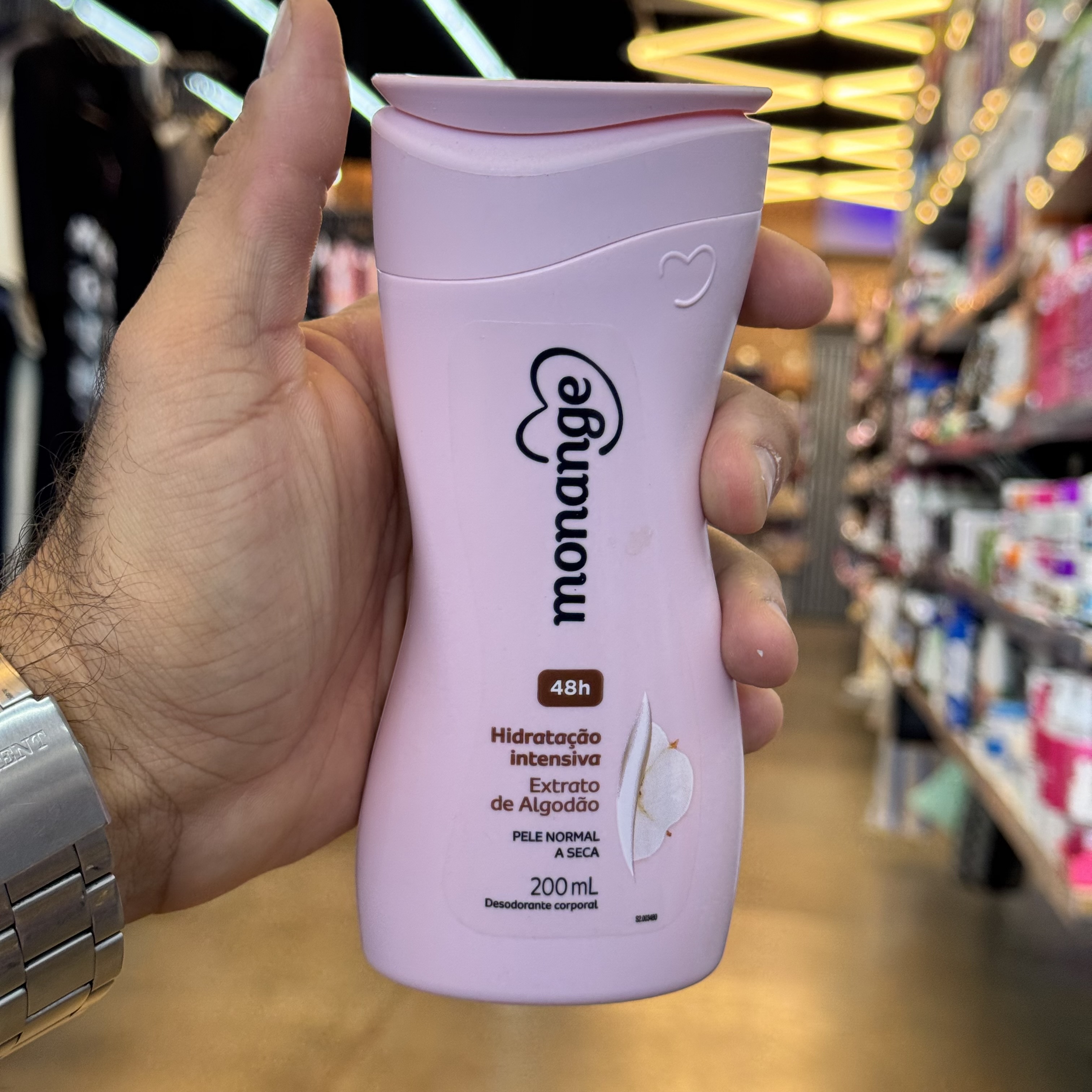 Loção Hidratante Monange Extrato de Algodão 200ml