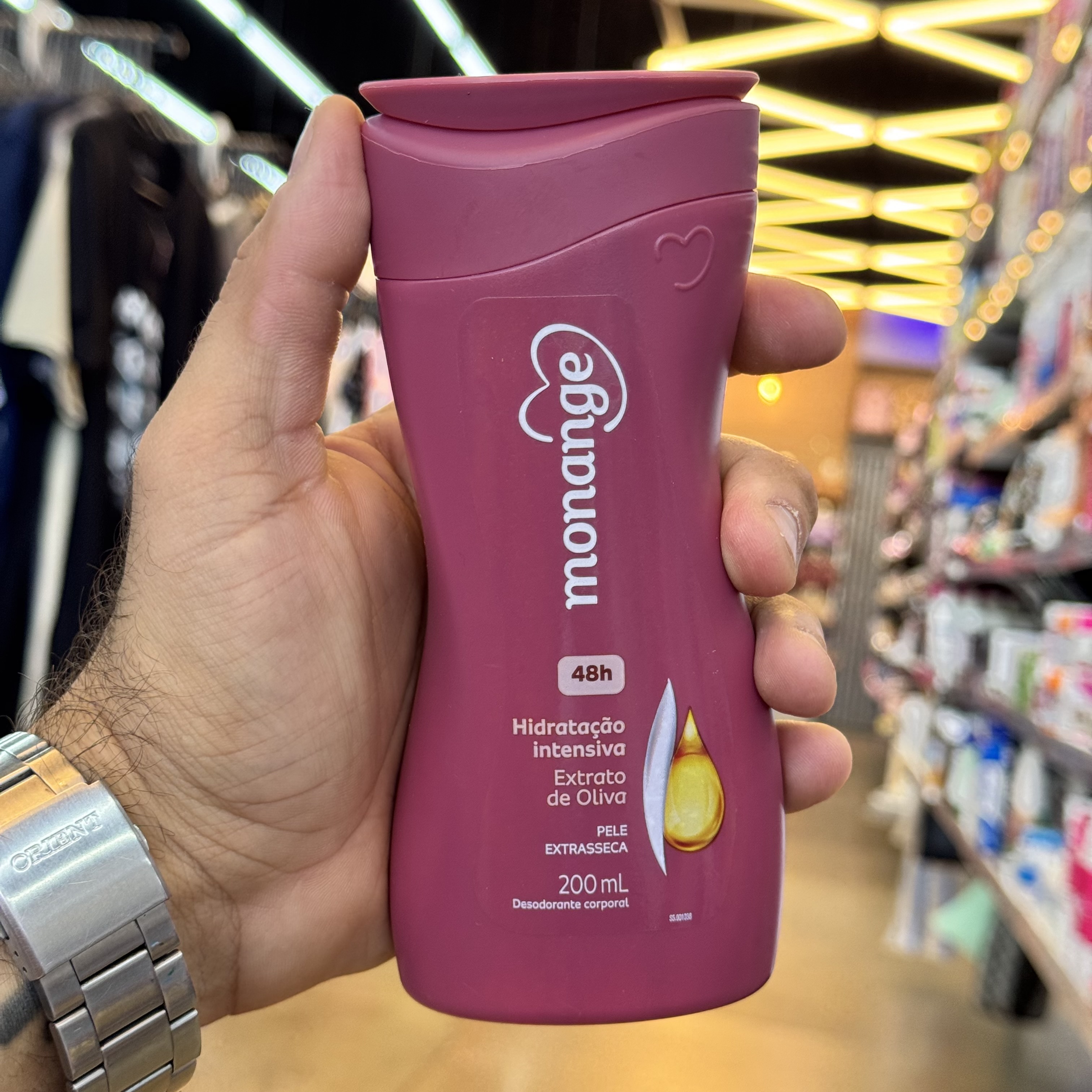 Loção Hidratante Monange Extrato de Oliva 200ml