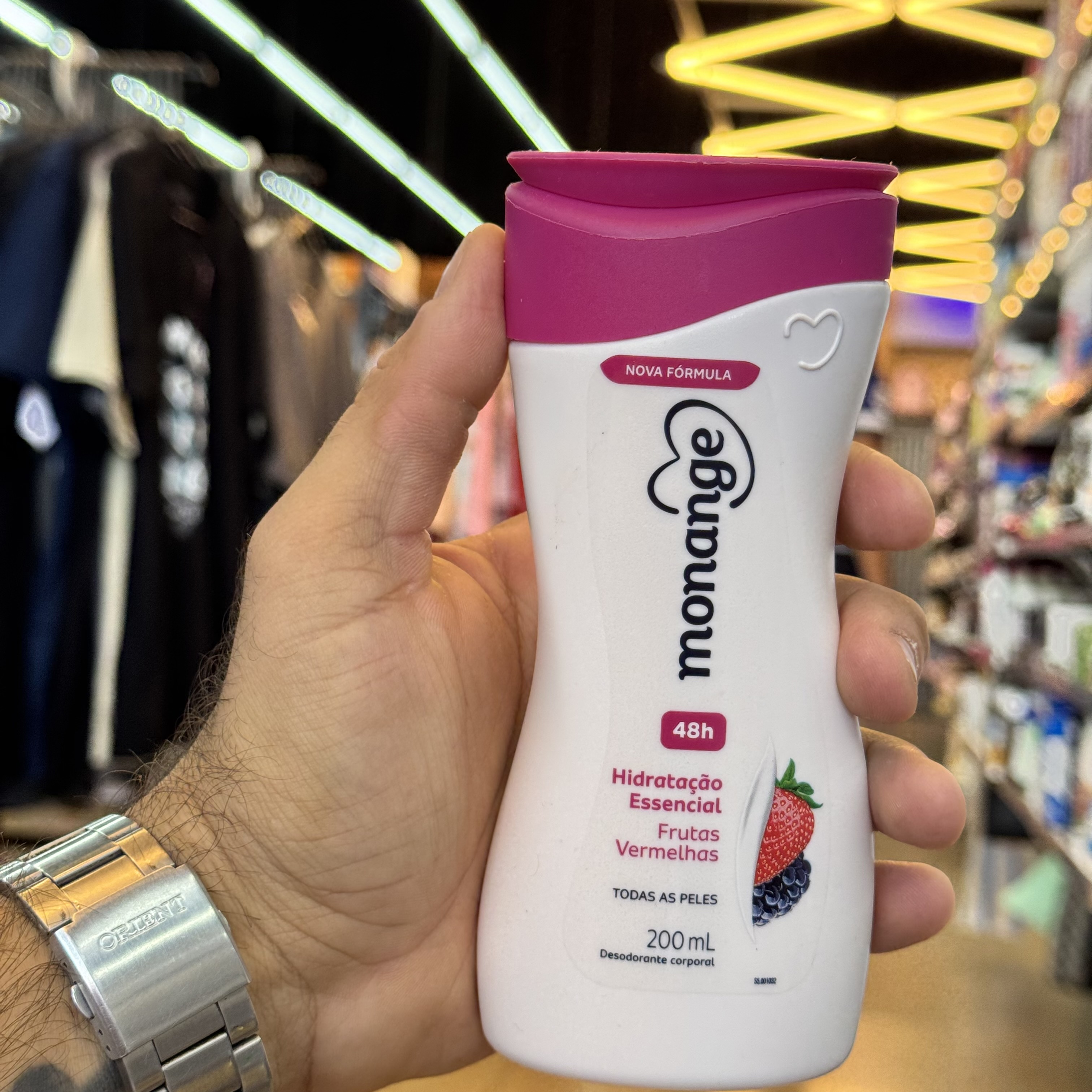 Loção Hidratante Monange Frutas Vermelhas 200ml