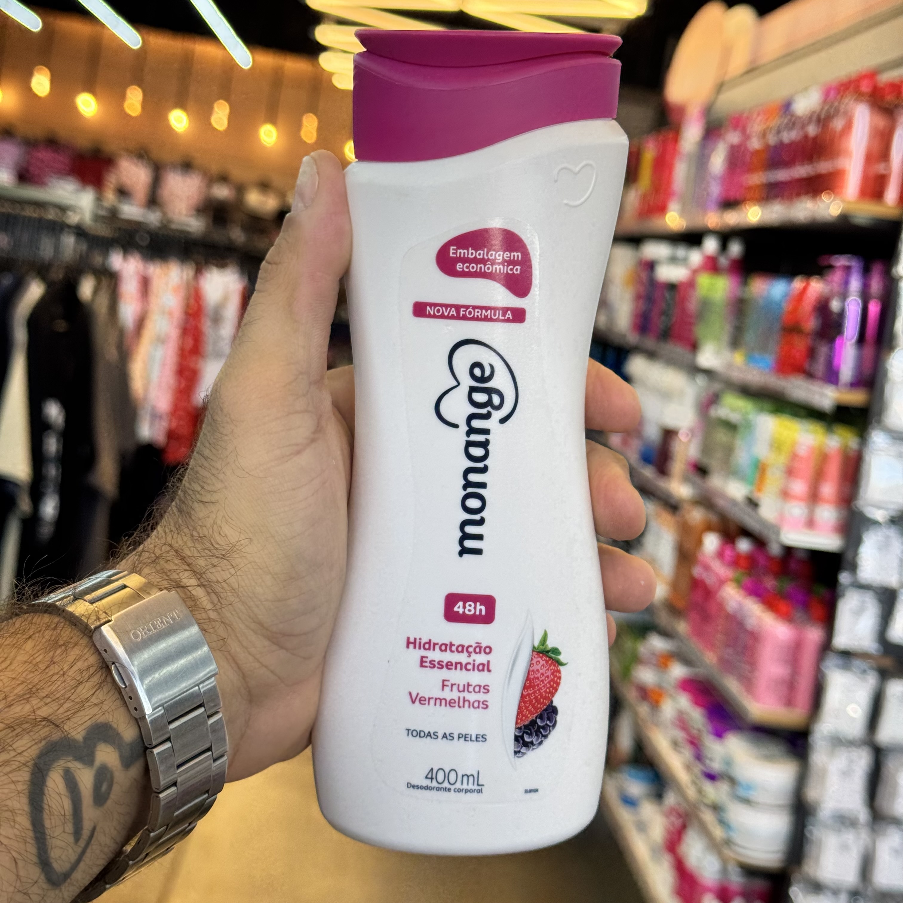 Loção Hidratante Monange Frutas Vermelhas 400ml