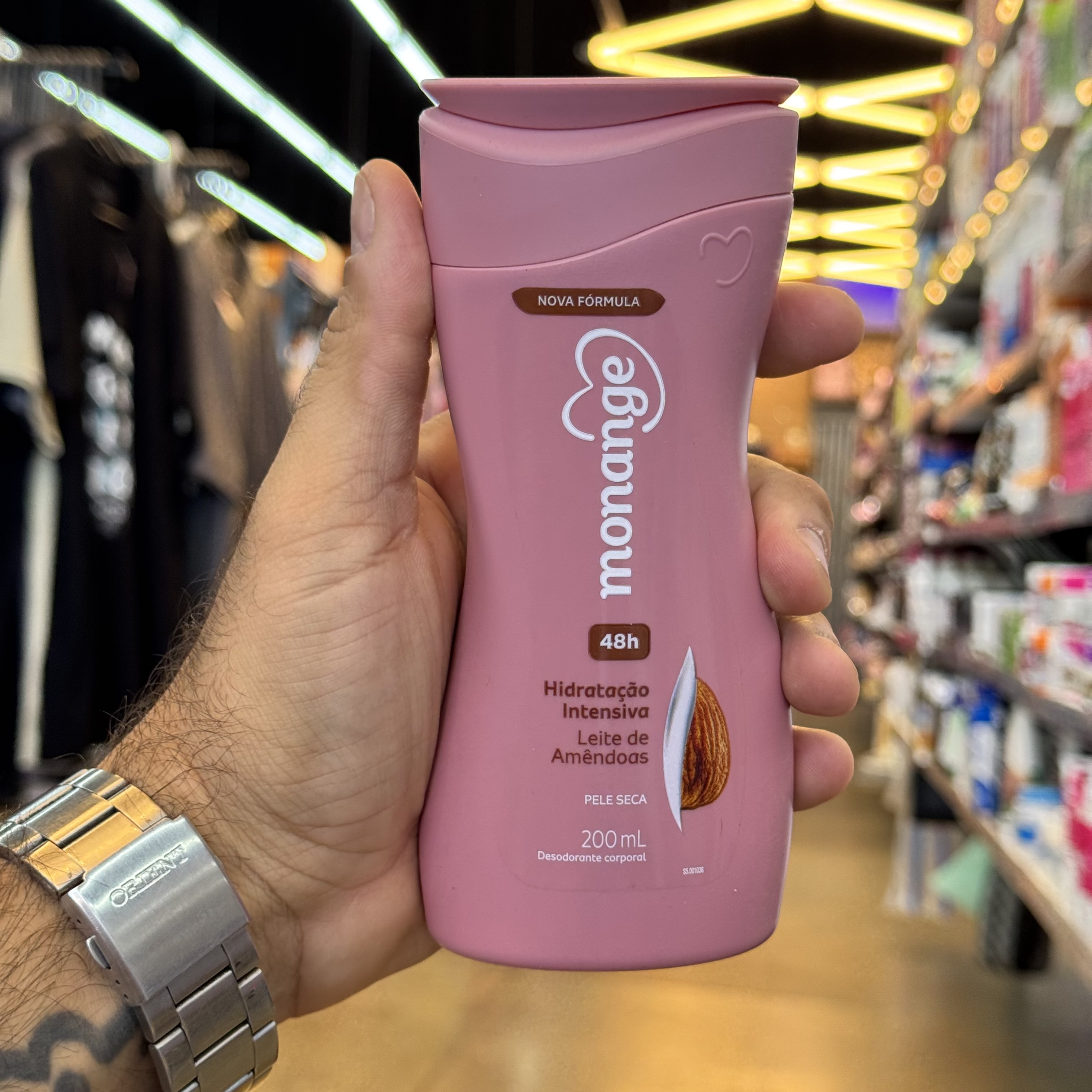 Loção Hidratante Monange Leite de Amêndoas 200ml