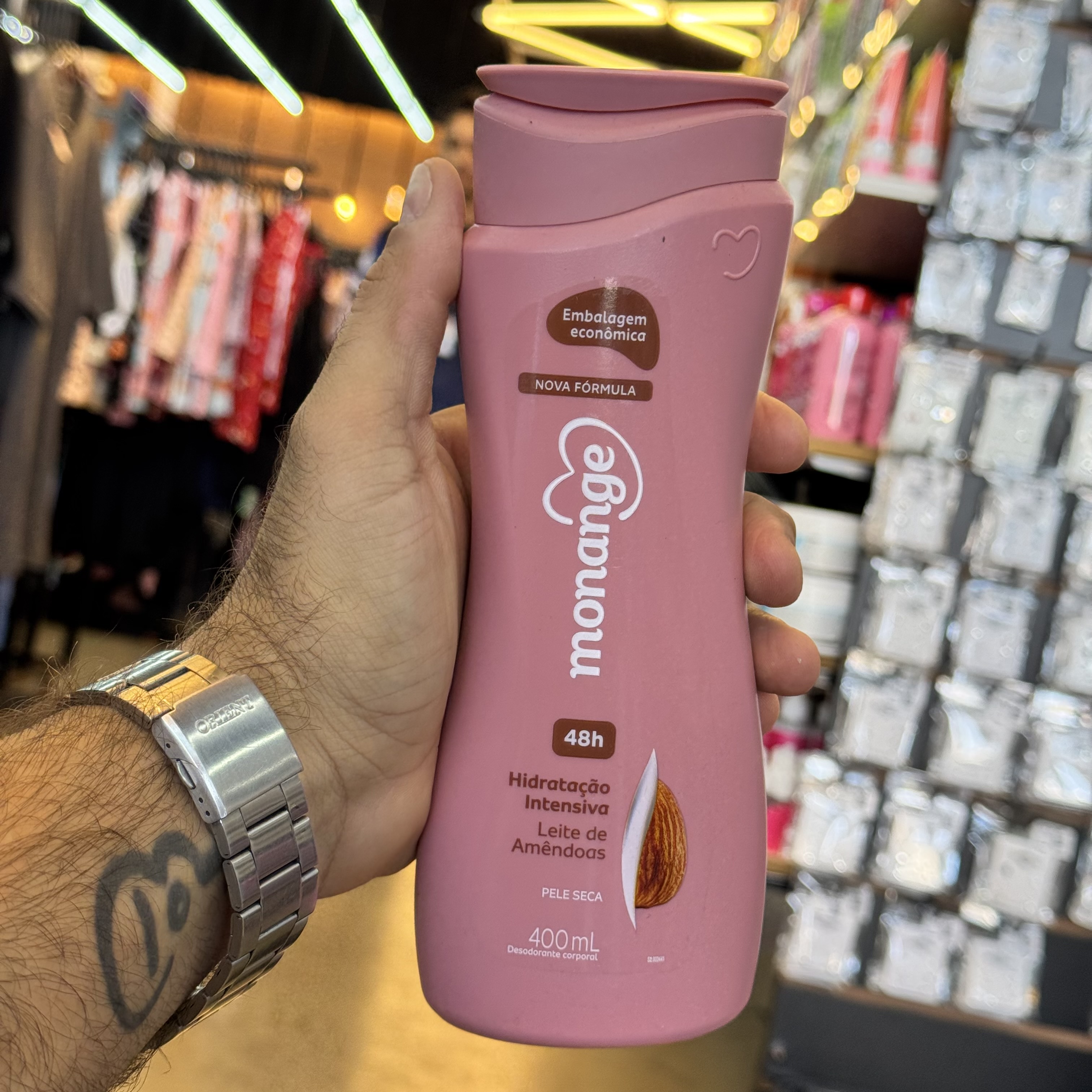 Loção Hidratante Monange Leite de Amêndoas 400ml