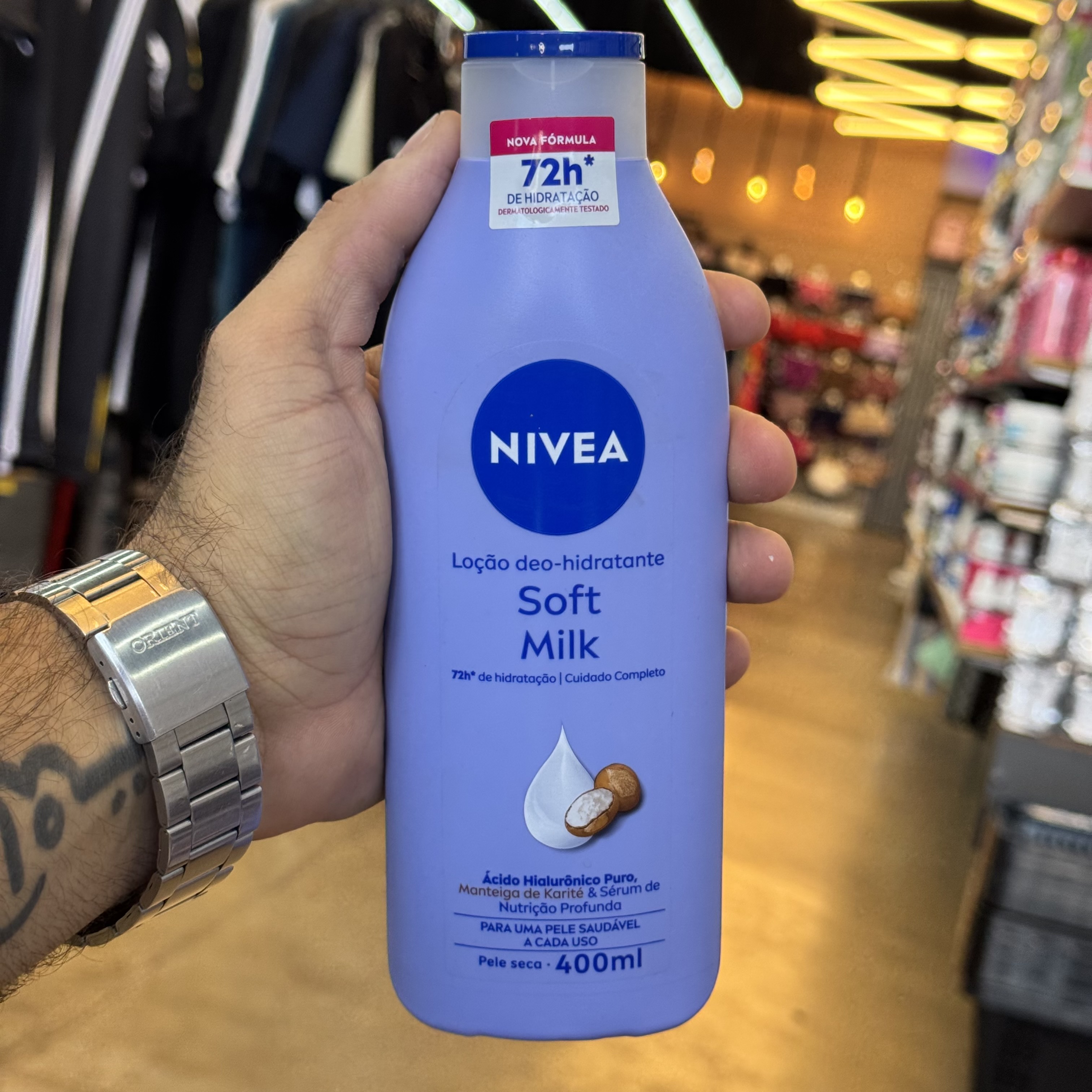 Loção Hidratante Nivea Soft Milk 5 em1 400ml