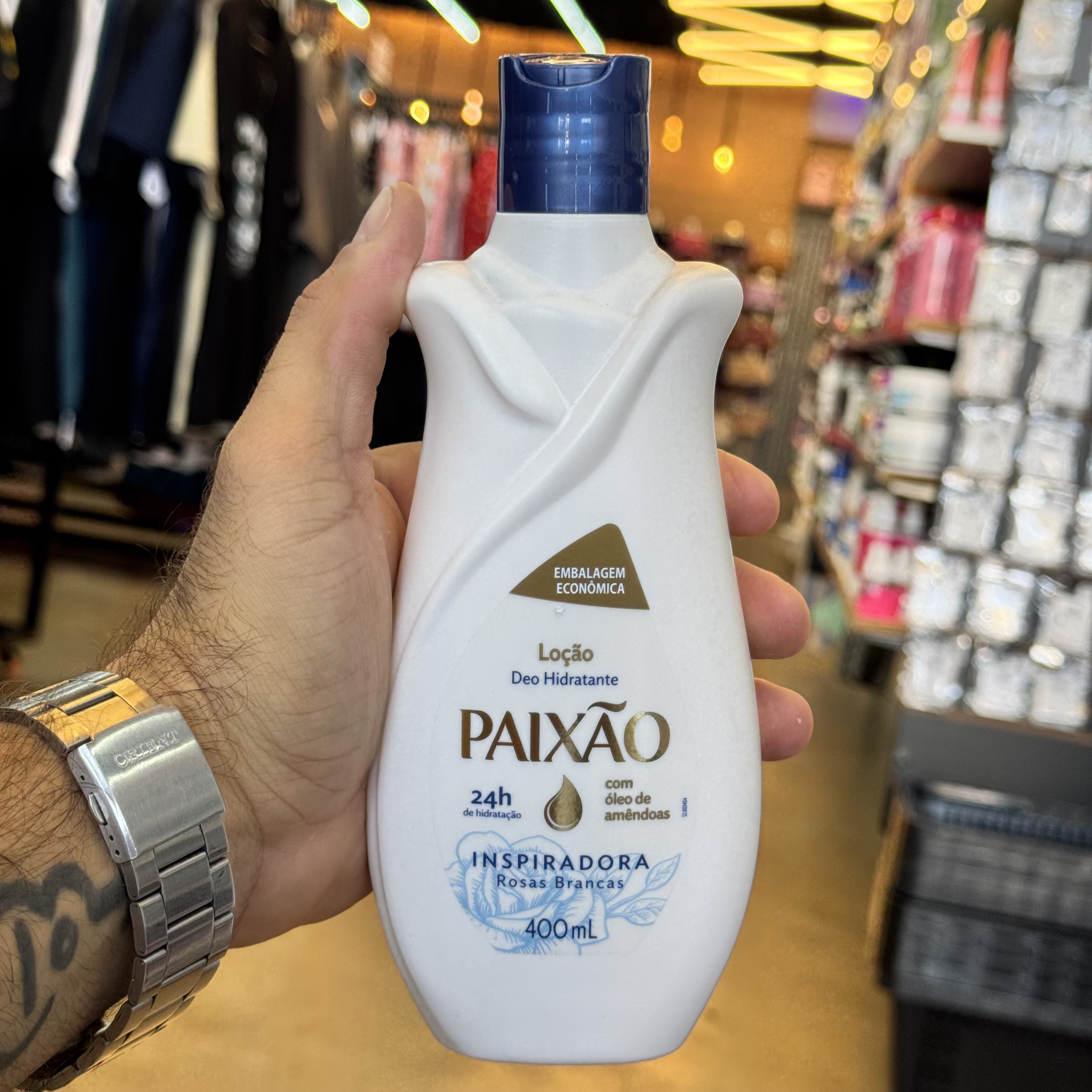 Loção Hidratante Paixão Rosas Brancas 400ml