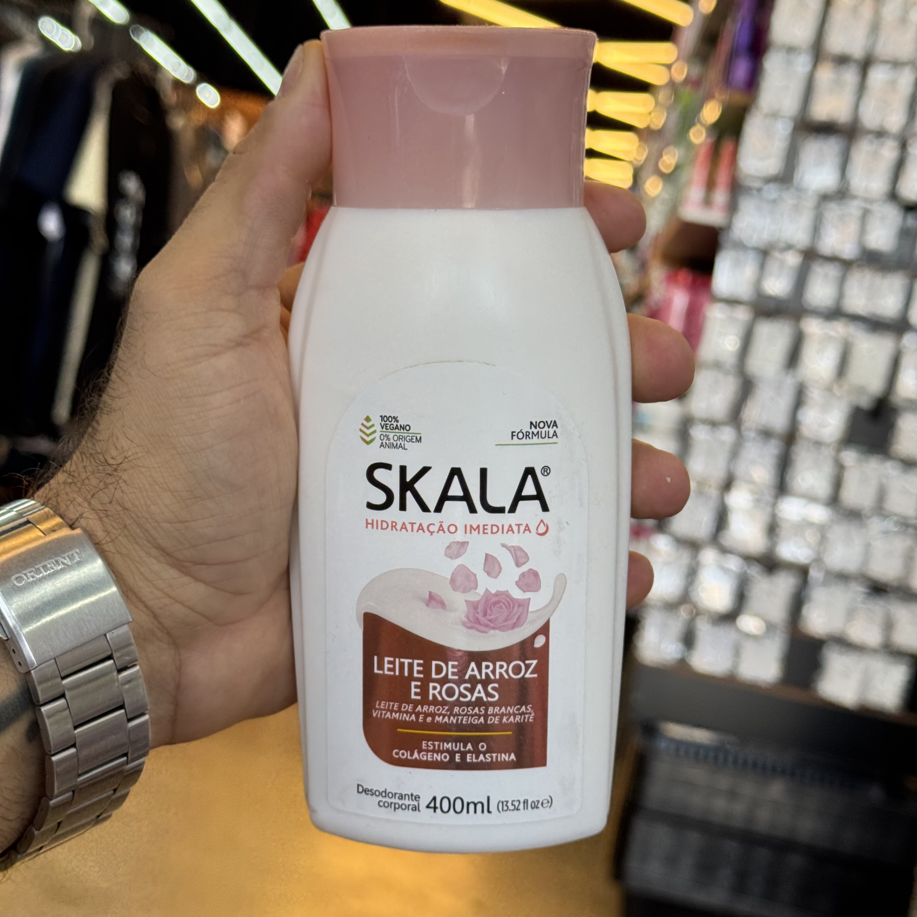 LOCAO HIDRATANTE SKALA LEITE ARROZ E ROSAS 1X400ML