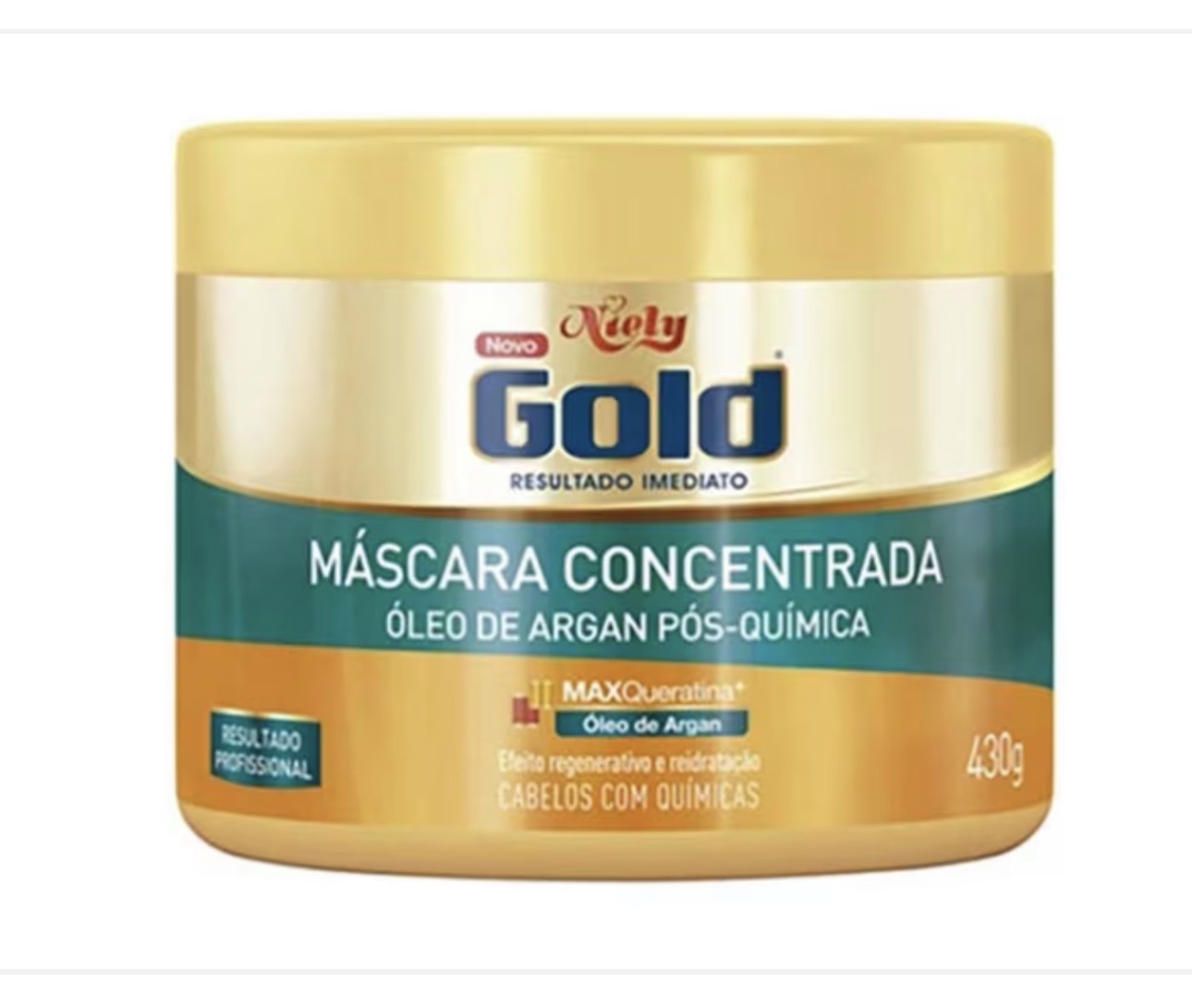 Máscara Capilar Niely Gold Óleo de Agan 430g