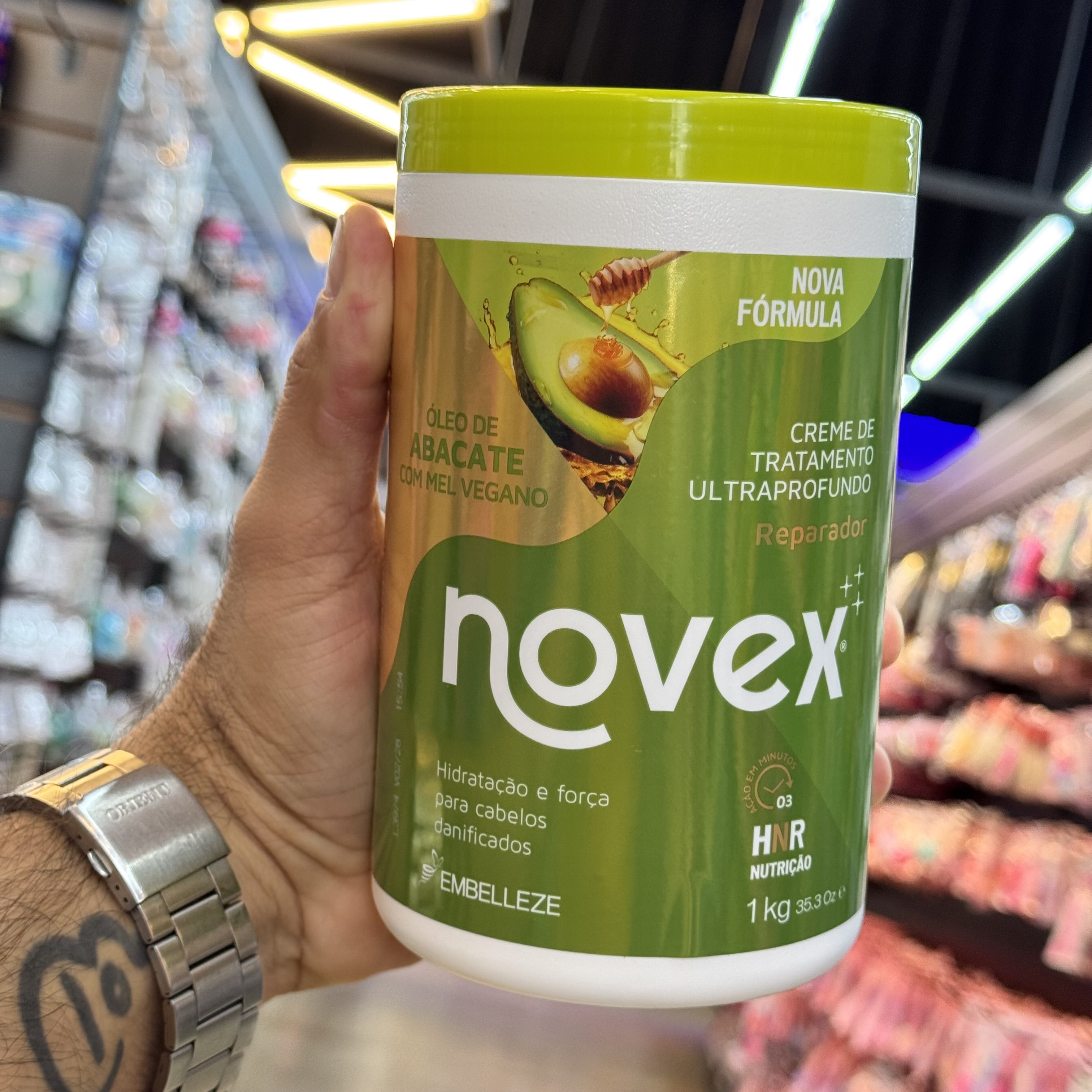 Máscara Capilar Novex Óleo de Abacate com Mel vegano 1kg