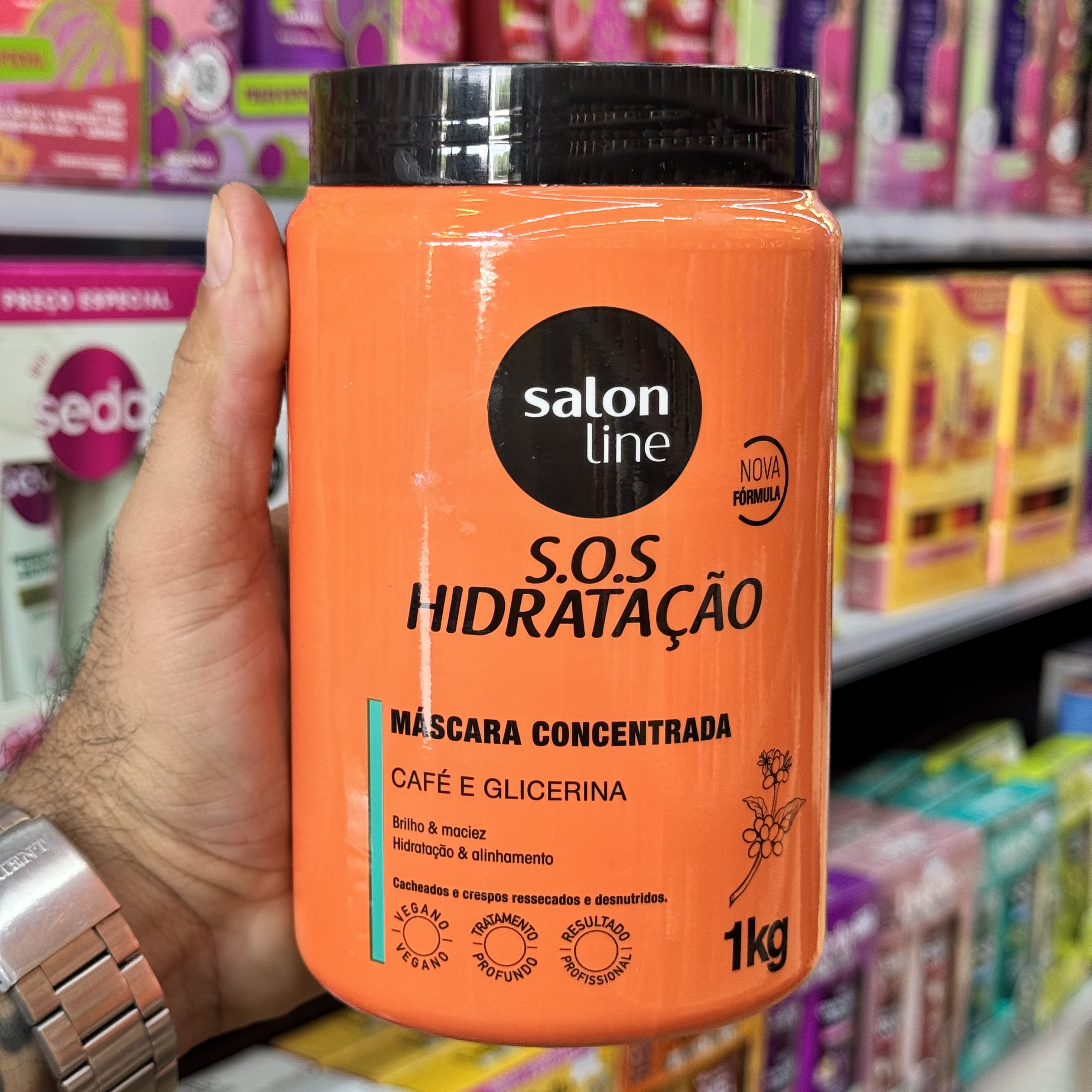 Máscara Capilar Salon Line SOS Café e Glicerina 1kg