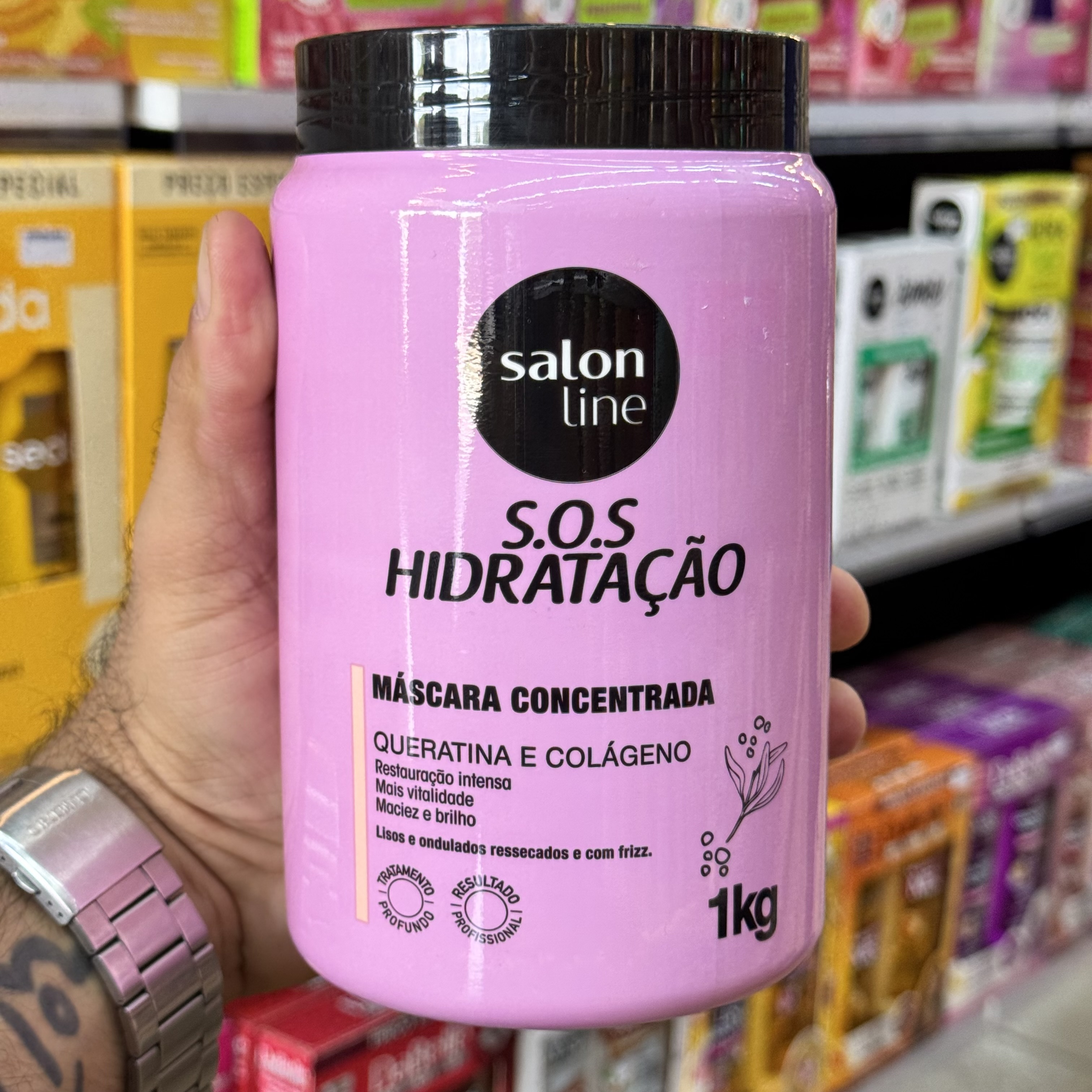Máscara Capilar Salon Line SOS Queratina e Colágeno 1kg