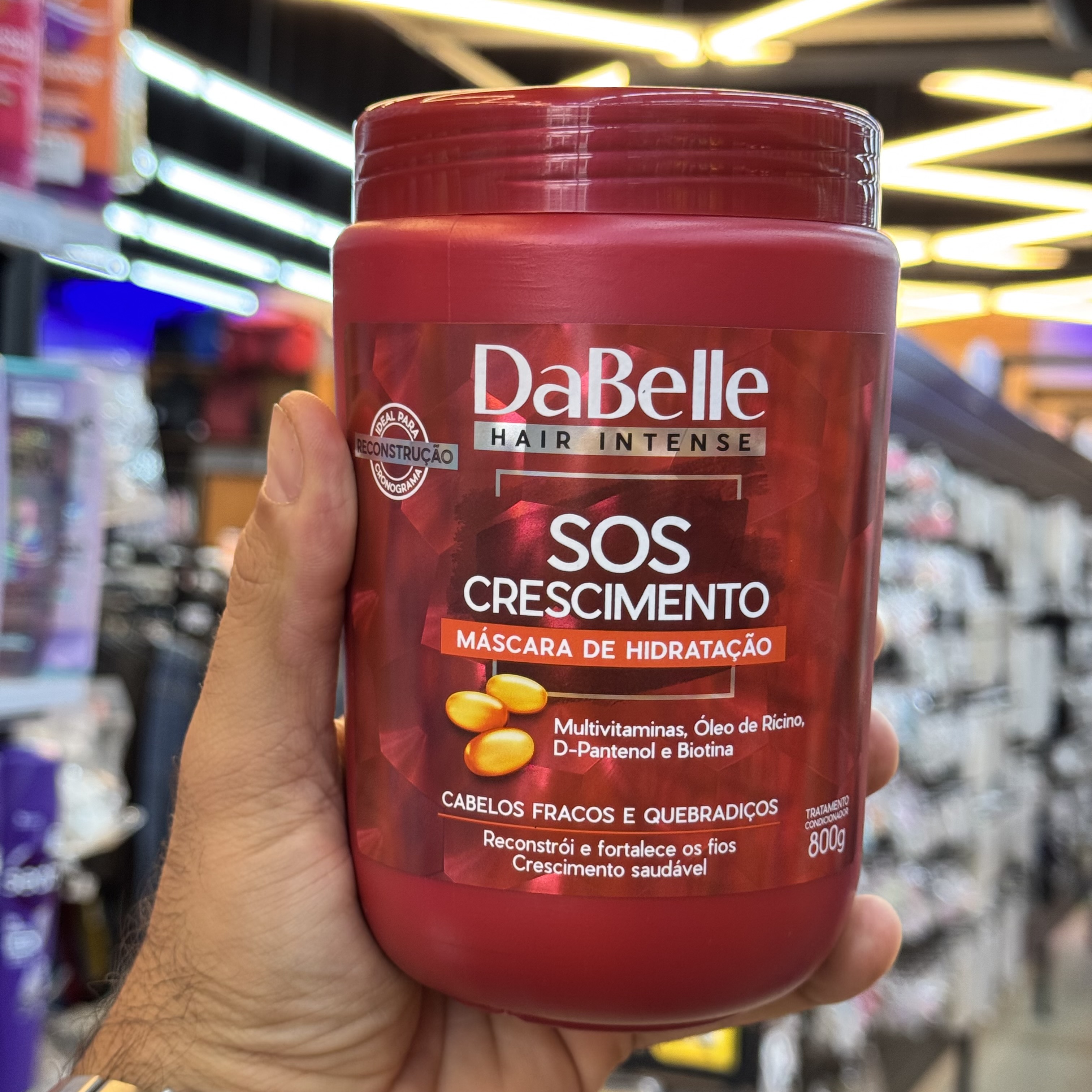 Máscara de Hiratação Dabelle SOS Crescimento 800g