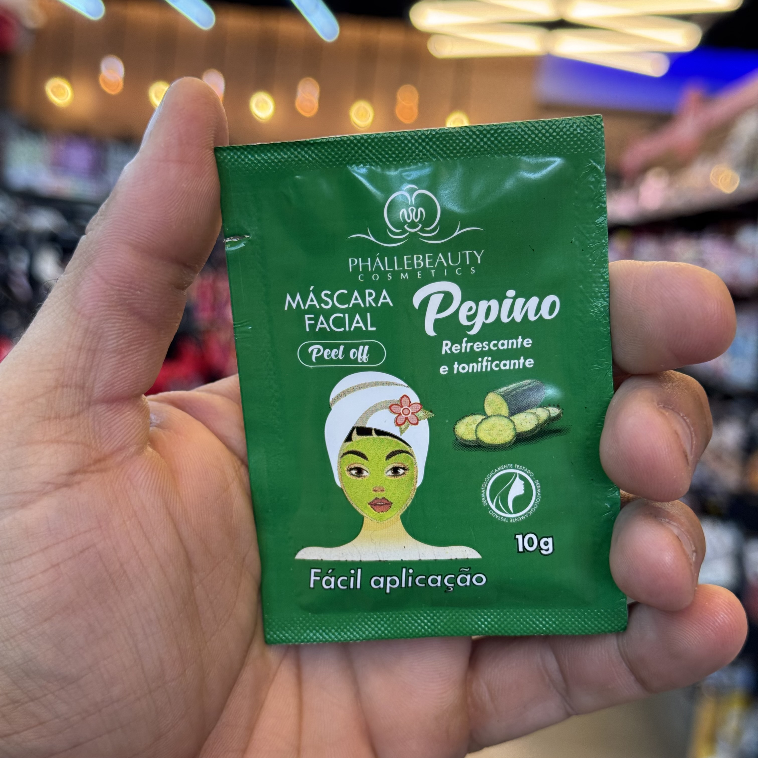 Máscara Facial Sachê Peel Off Penino Phallebeauty 10g