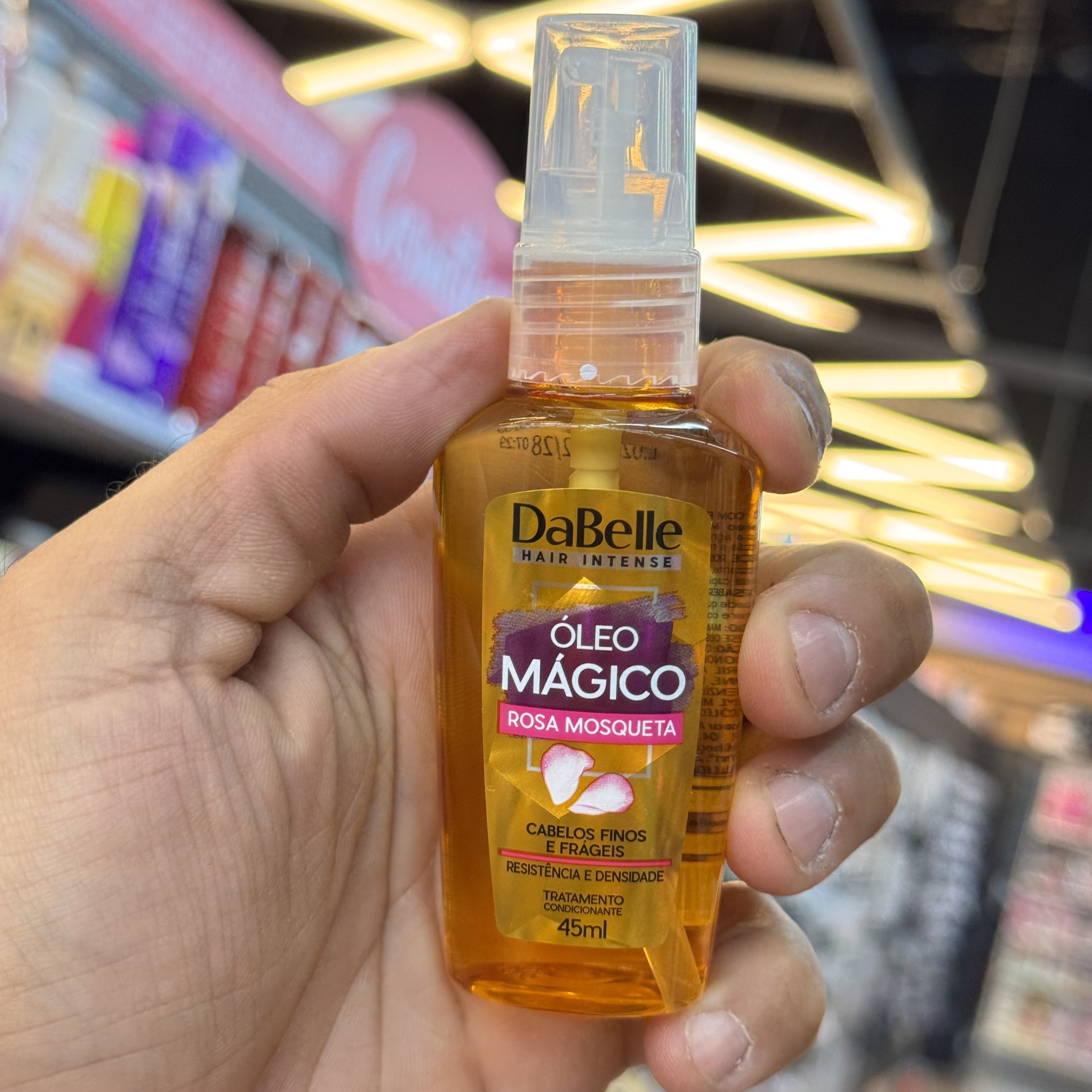 Óleo Capilar Dabelle Rosa Moqueta 45ml