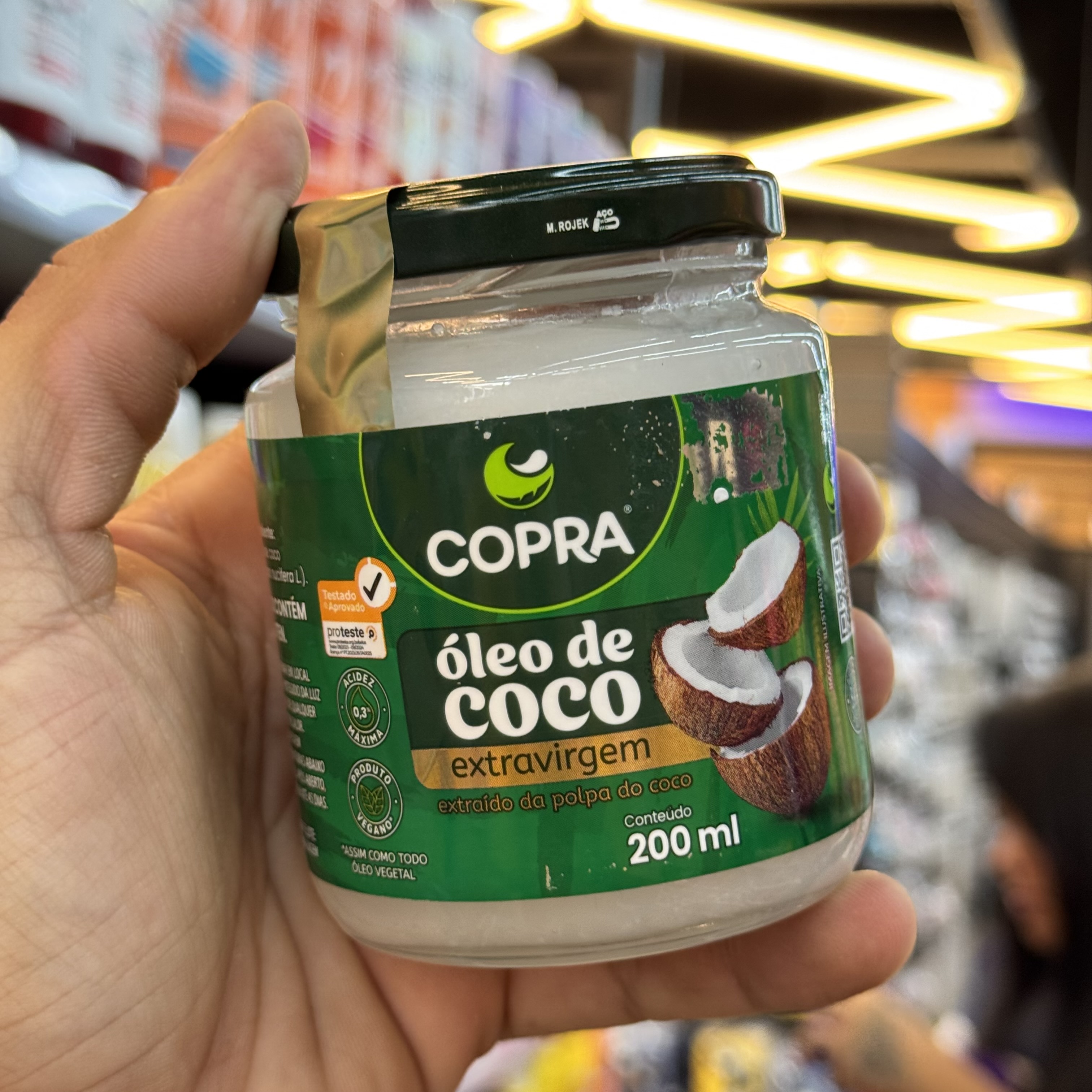 Óleo de Coco Extra Virgem Copra 200ml