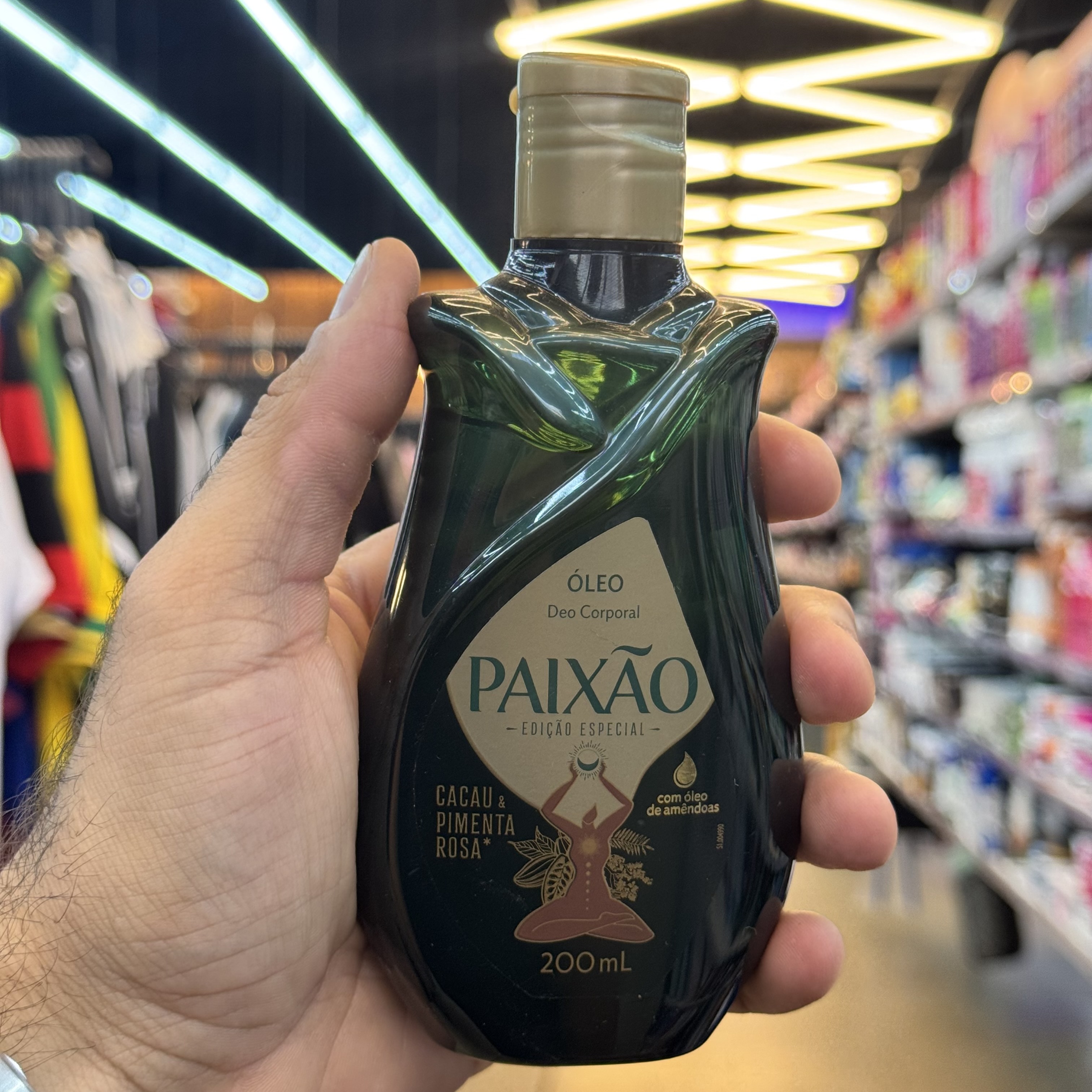 Óleo Pós Banho Paixão Cacau e Pimenta Rosa 200ml