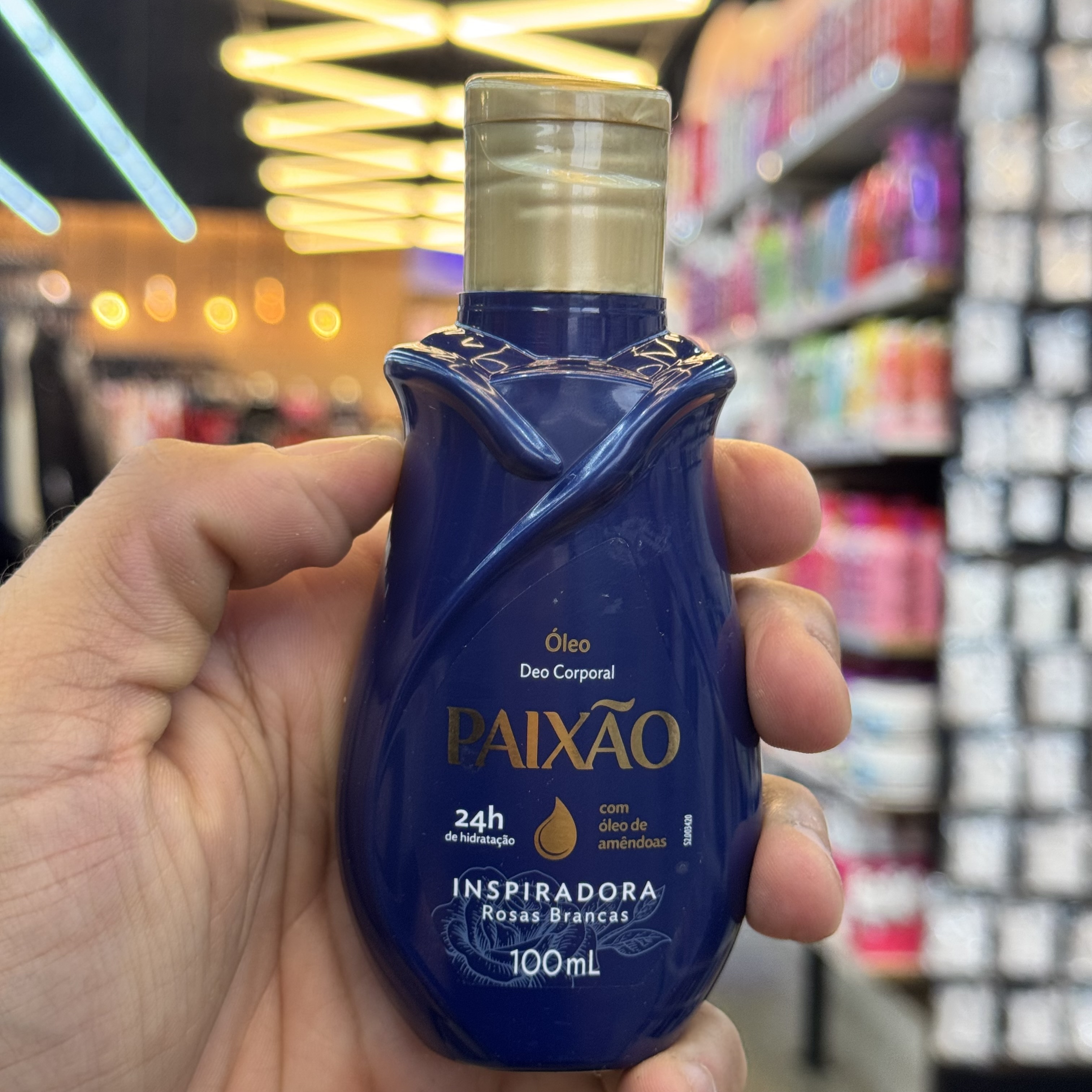 Óleo Pós Banho Paixão Rosa Brancas 100ml