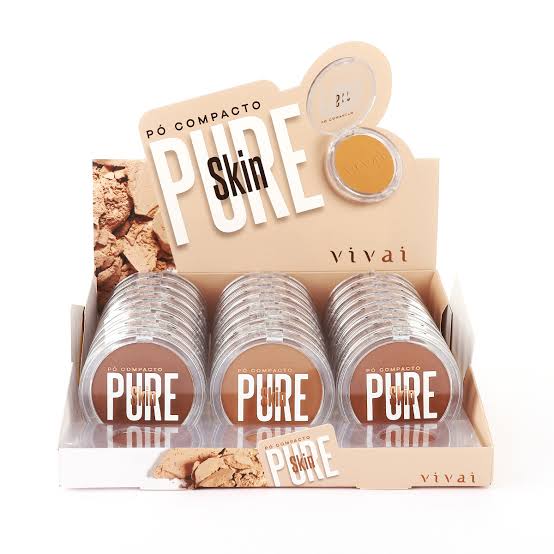 Pó Compacto Pure Skin Vivai Tons Escuros 1211.1.2