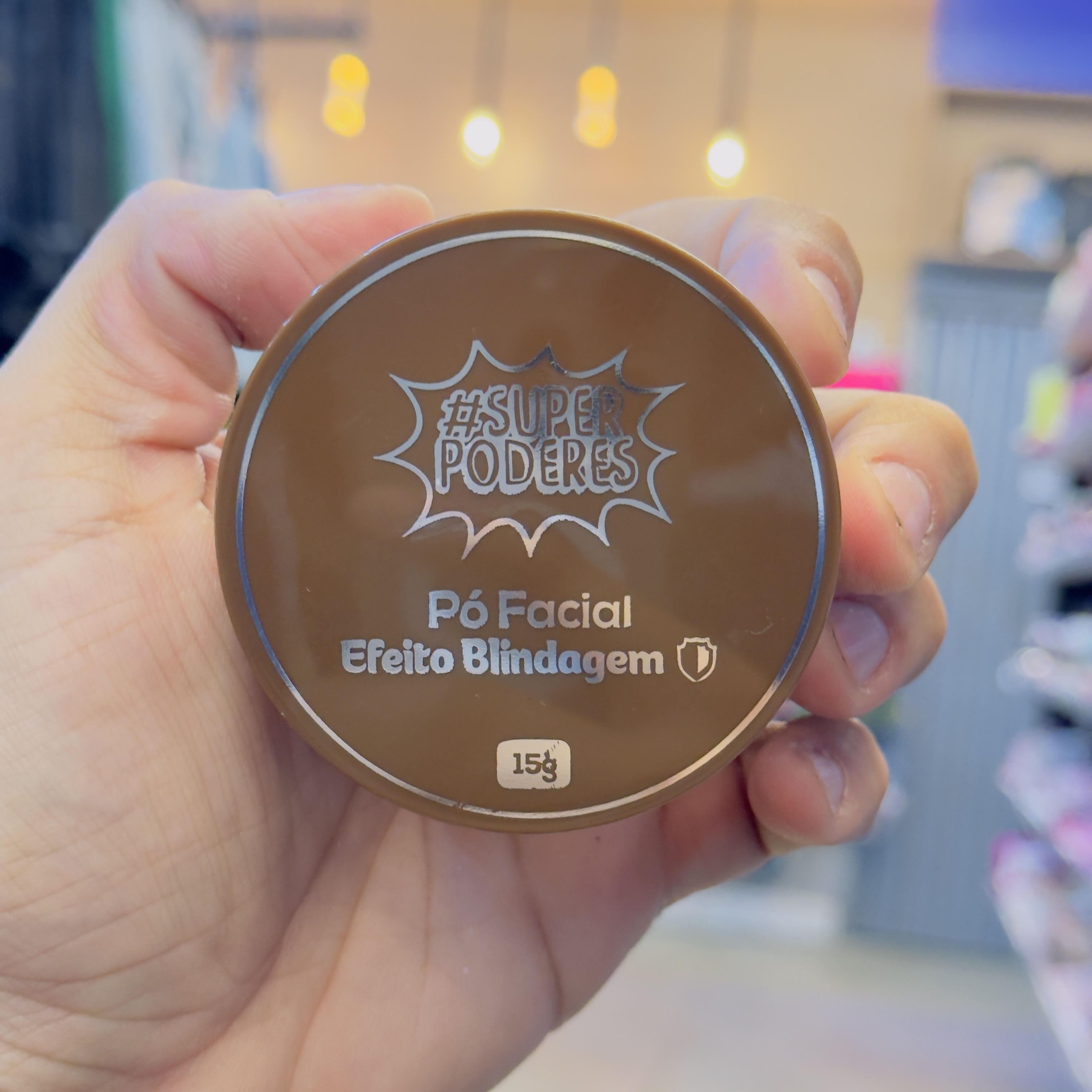 Pó facial efeito blindagem super poderes leb420823