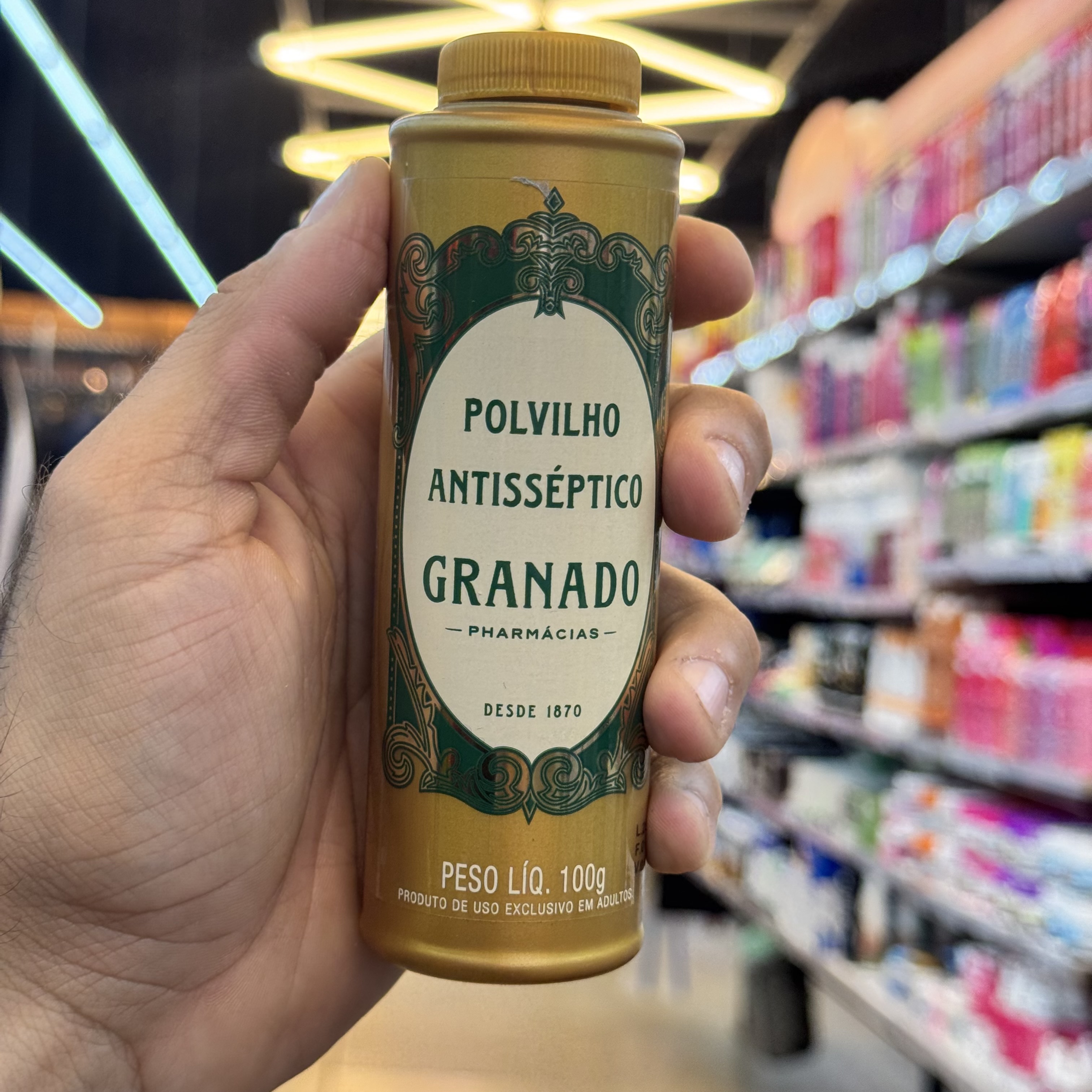 Polvilho Antisseptico Para Pés Granado 100g