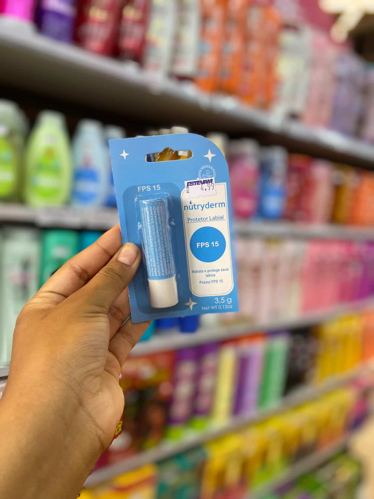 PROTETOR LABIAL NUTRYDERM FPS 15 BLISTER 