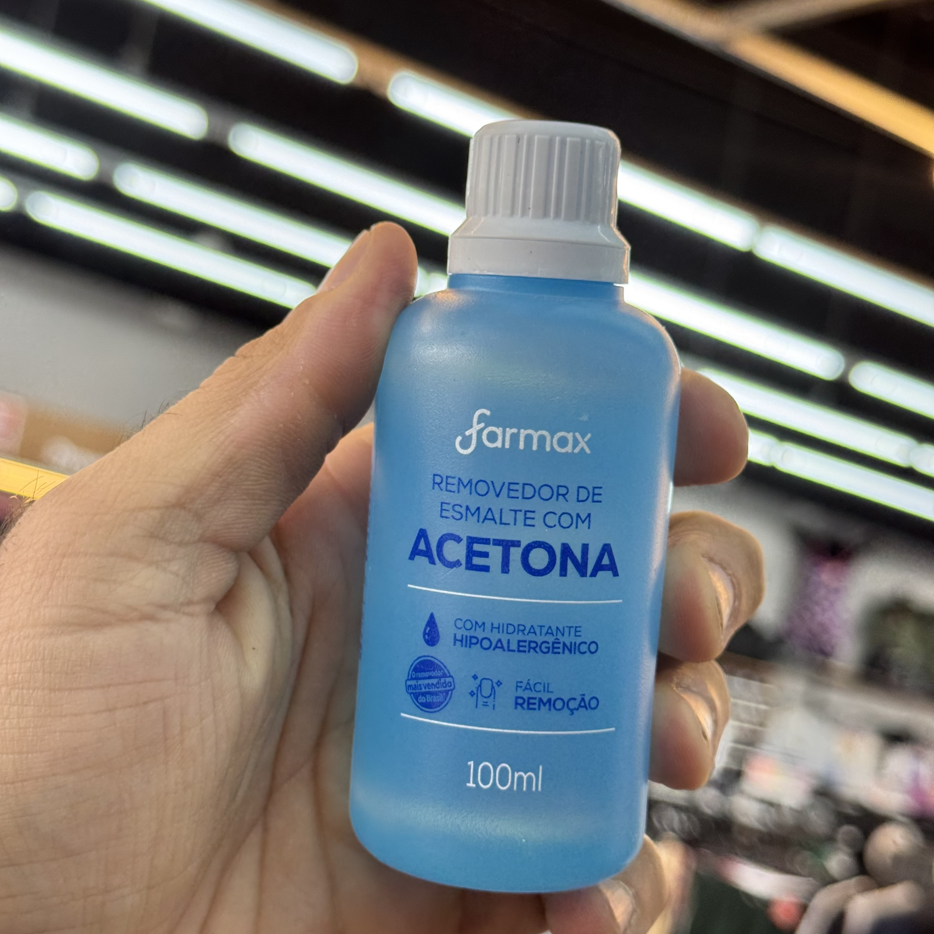 Removedor de Esmalte Acetona Farmax 100ml