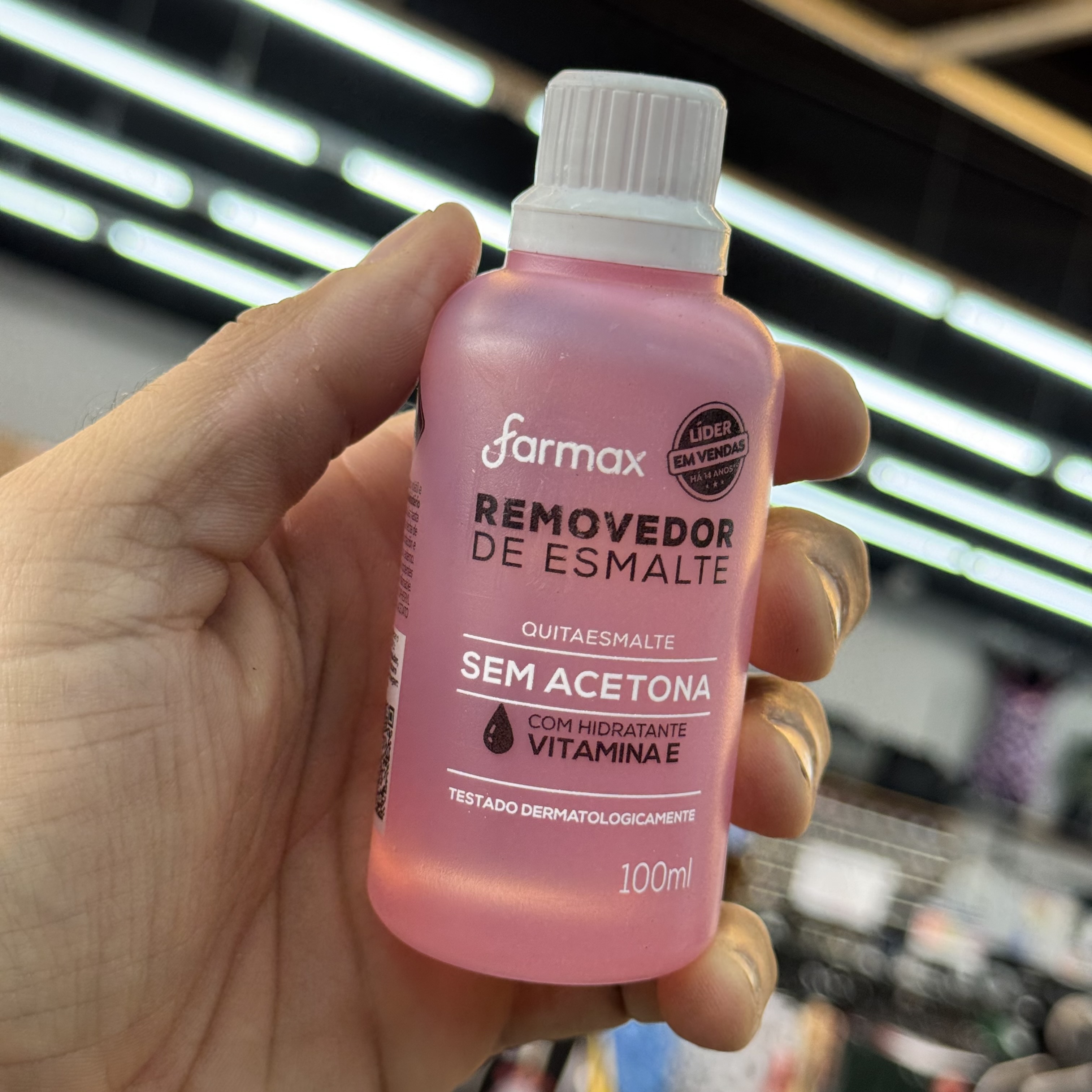 Removedor de Esmalte Sem Acetona Farmax 100ml