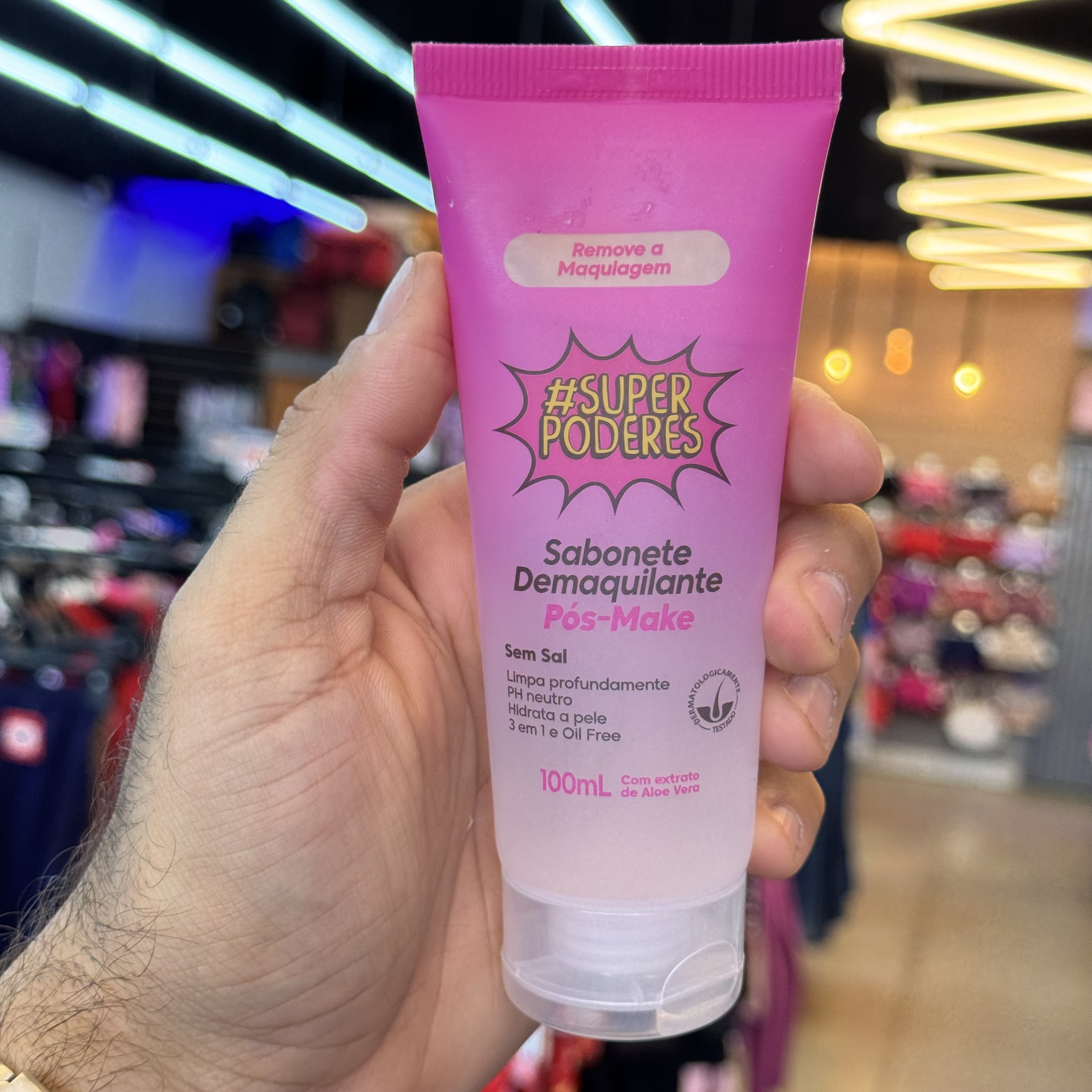 Sabonete Demaquilante Pos-make 100ml super poderes