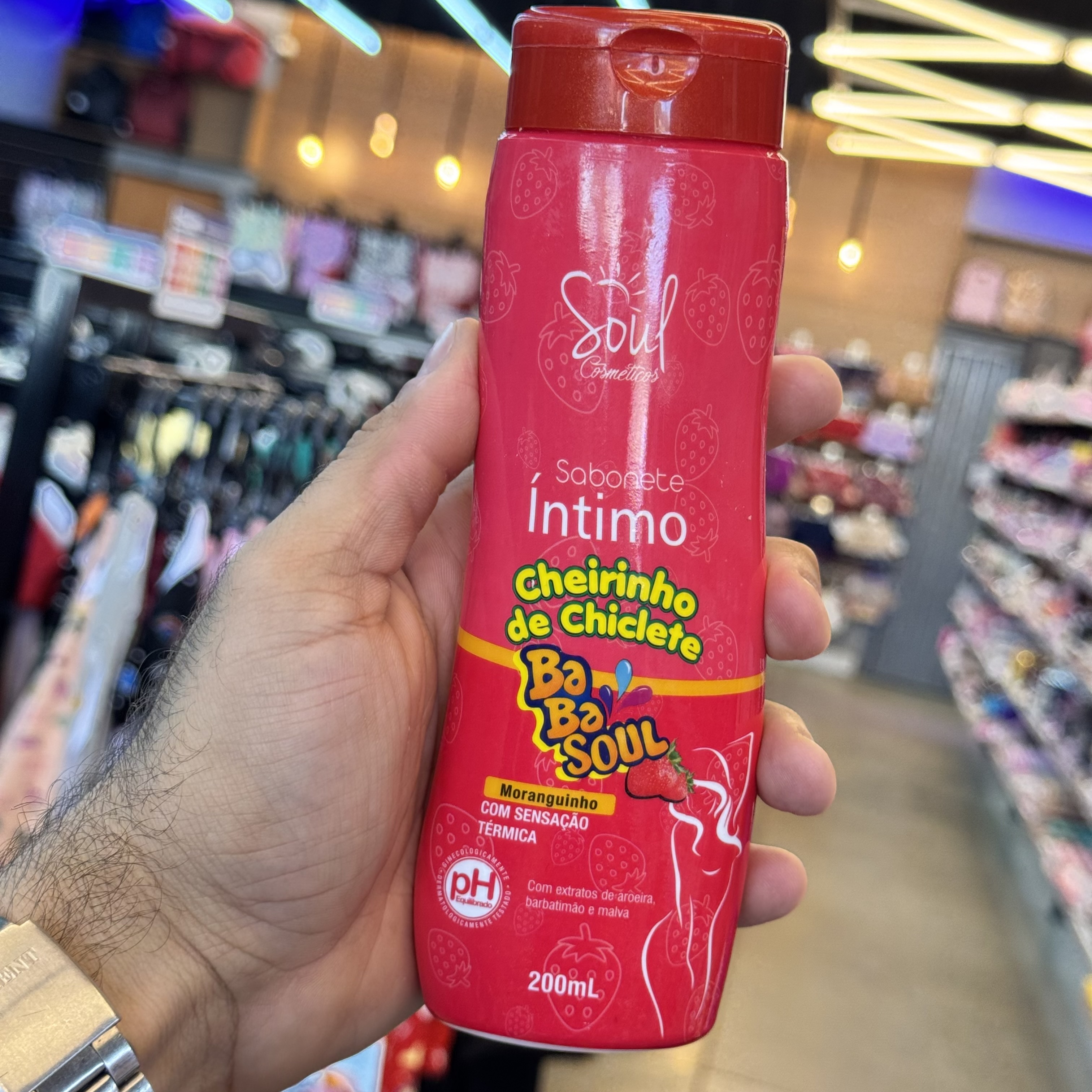 Sabonete Intimo Babasoul Cheirinho de Chiclete Moranguinho