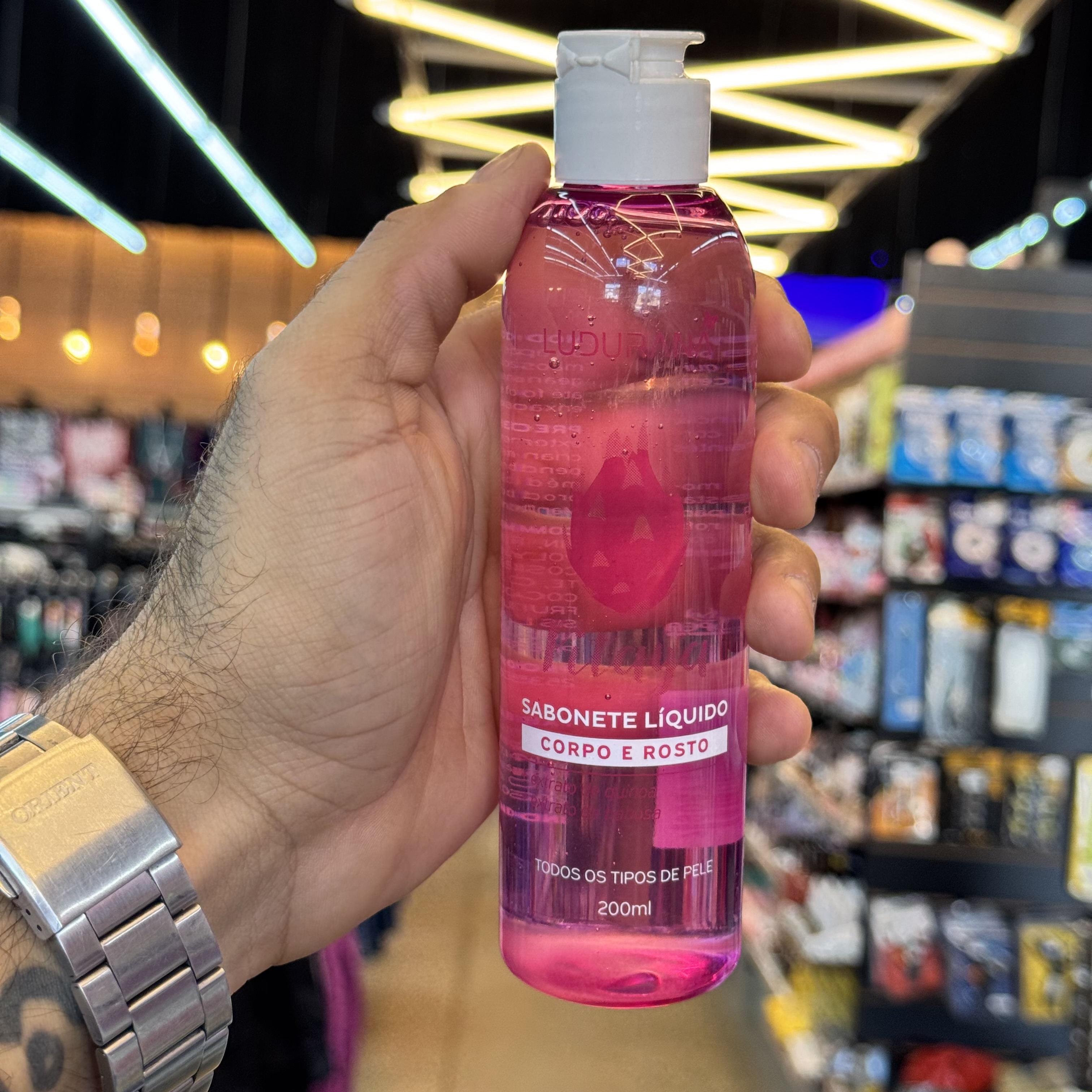 Sabonete Líquido Corpo e Rosto Pitaya Ludurana 200ml 