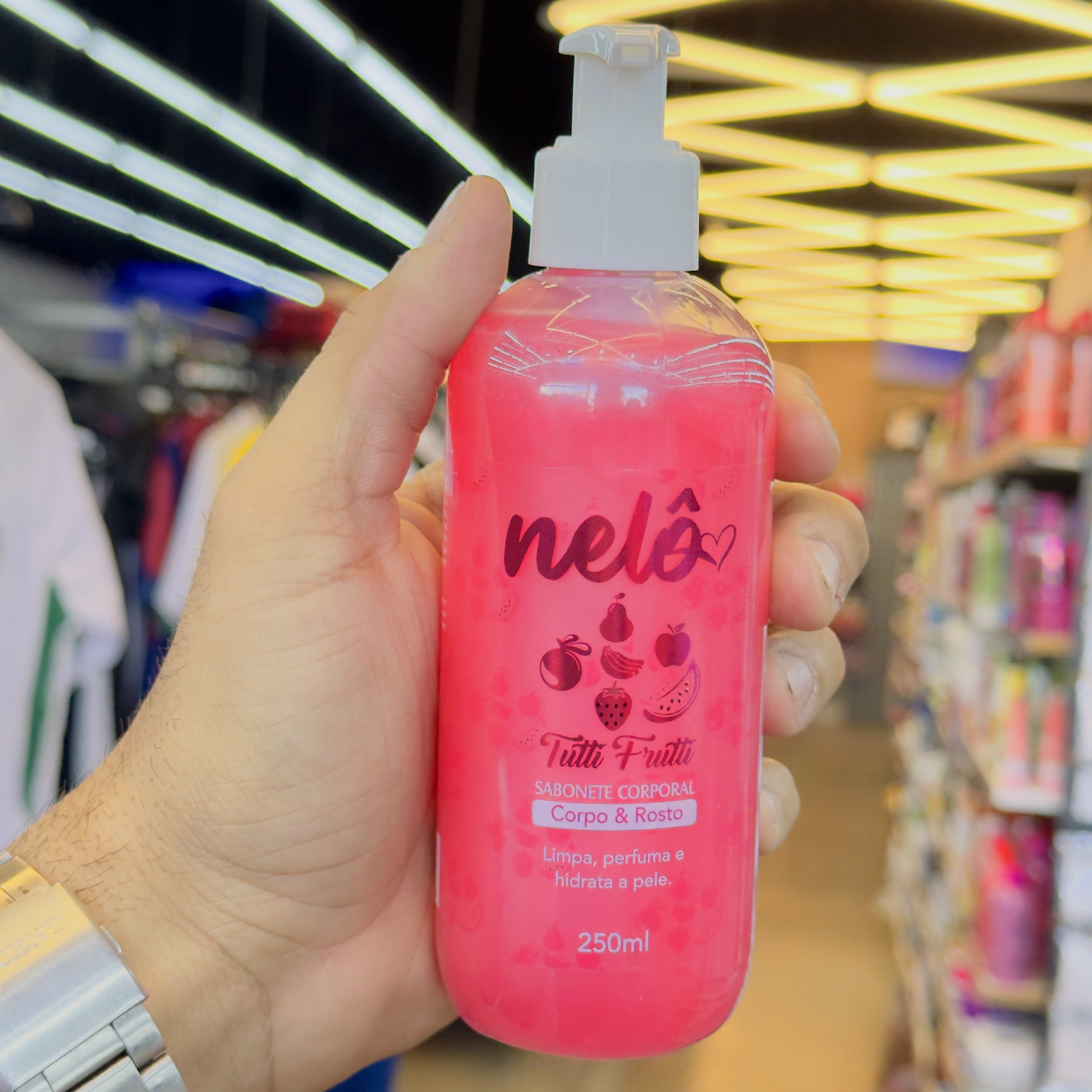 Sabonete Líquido Tutti Frutti Corpo & Rosto Nelô 250ml