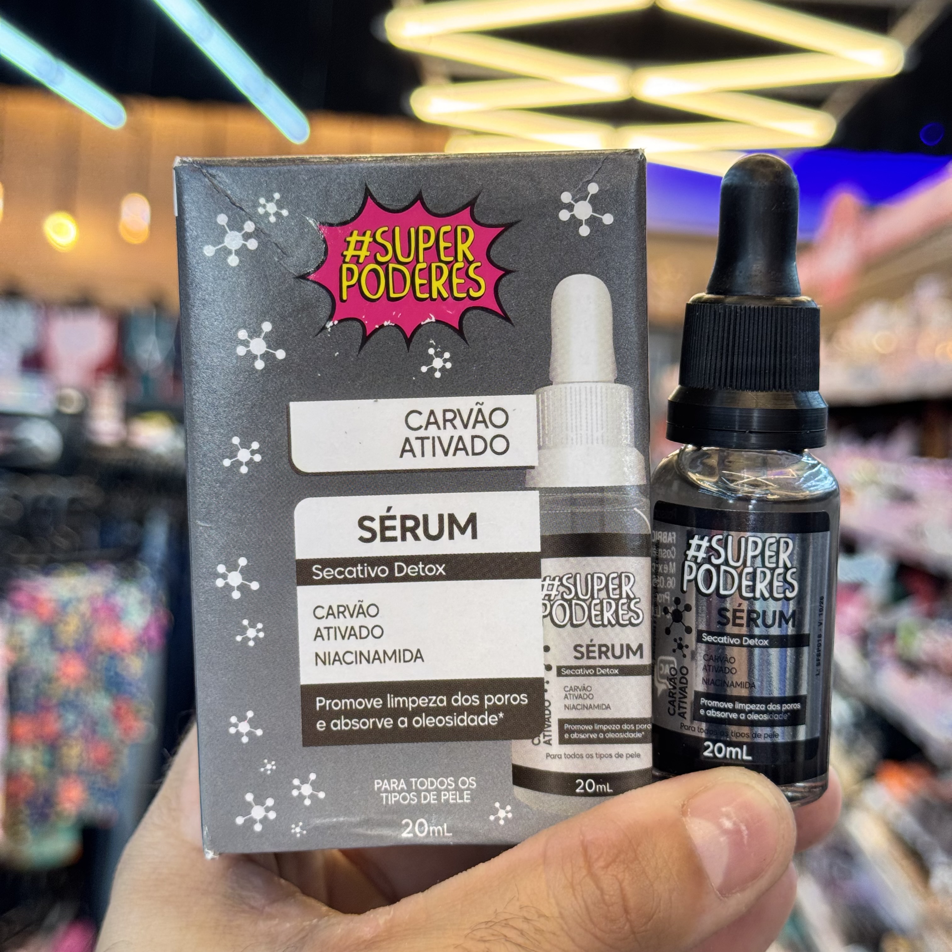 Serum facial Carvão ativado super poderes sfsp018