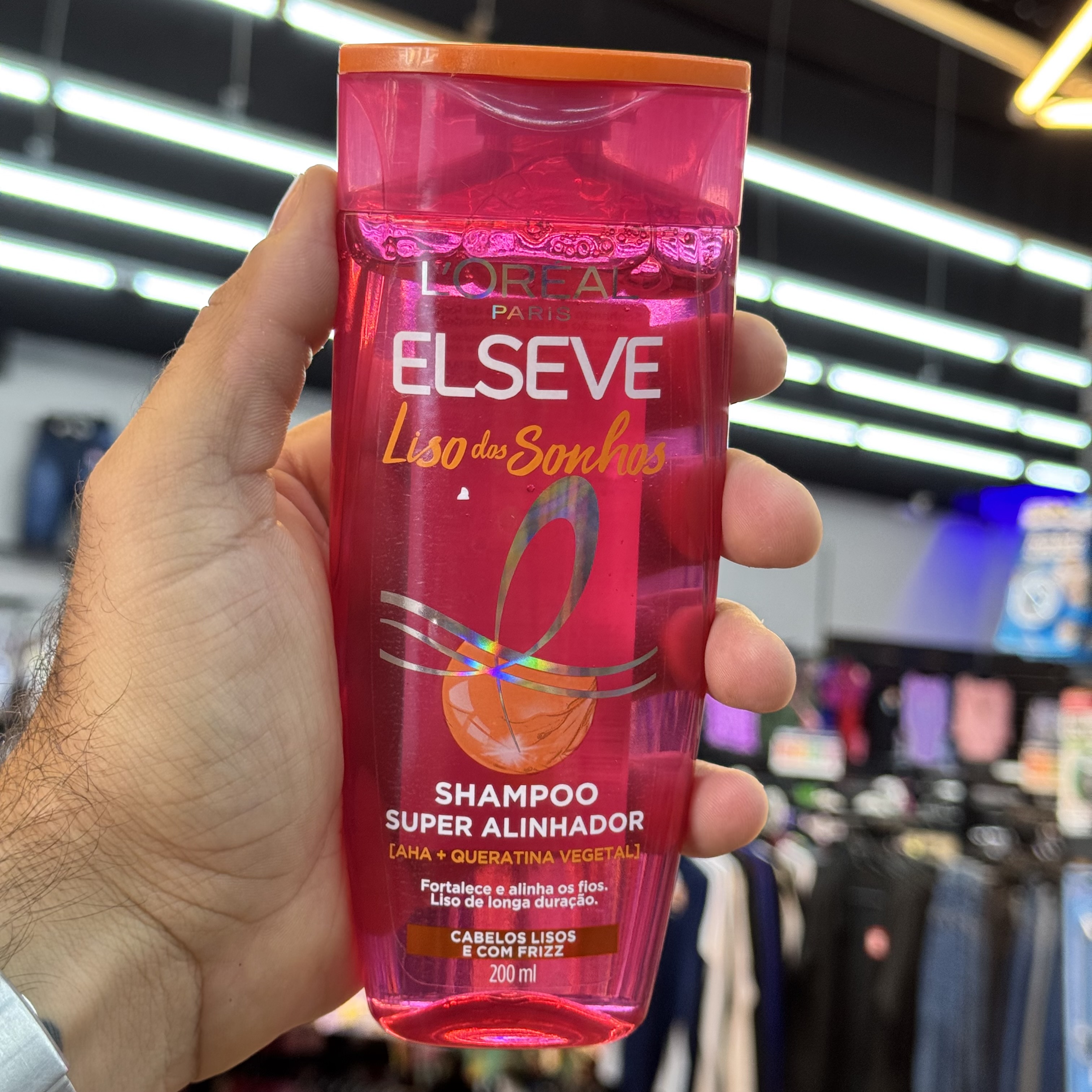 SHAMPOO ELSEVE LISO DOS SONHOS AHA+QUERATINA 1X200ML
