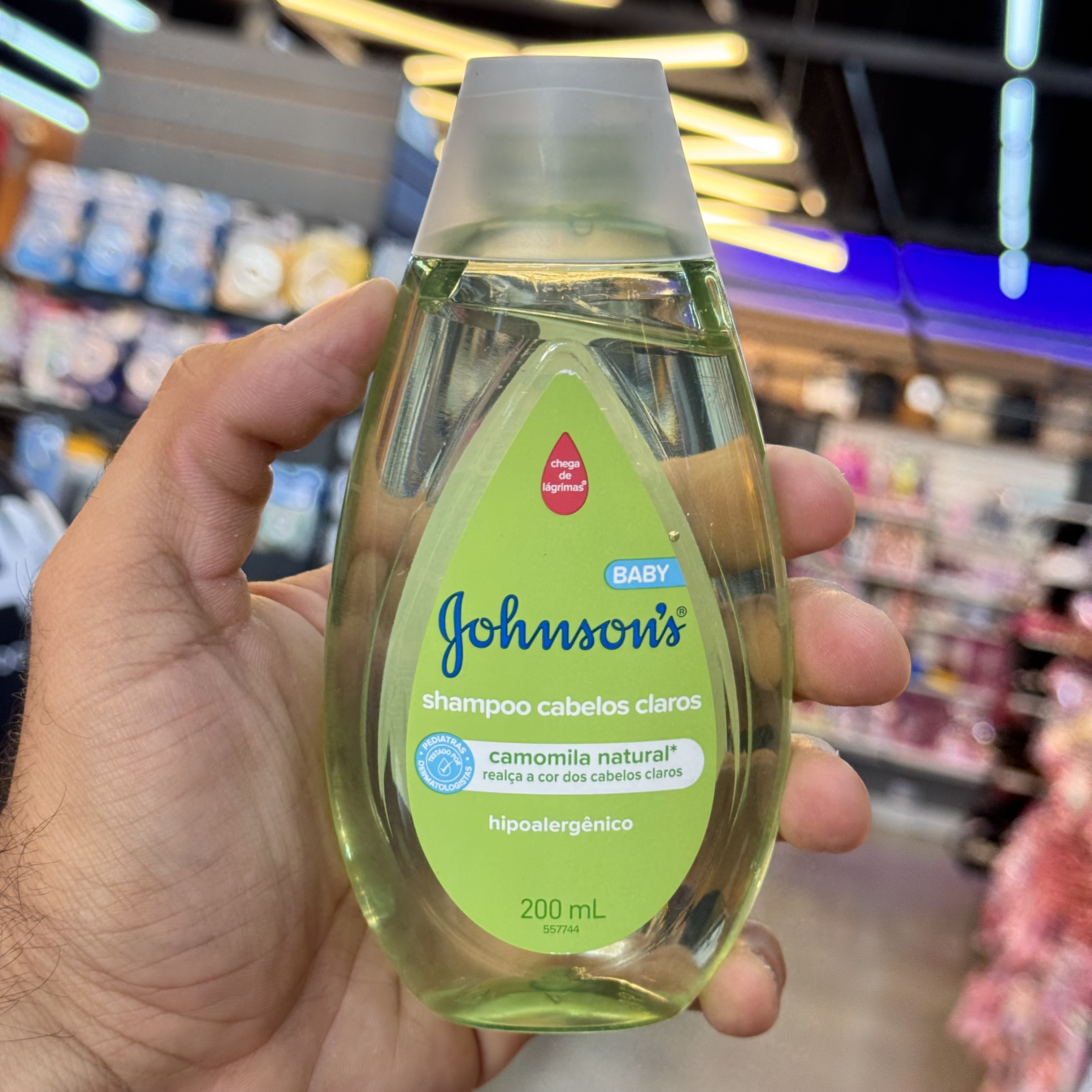 Shampoo Infantil Johnson´s Baby Cabelos Claros 200ml
