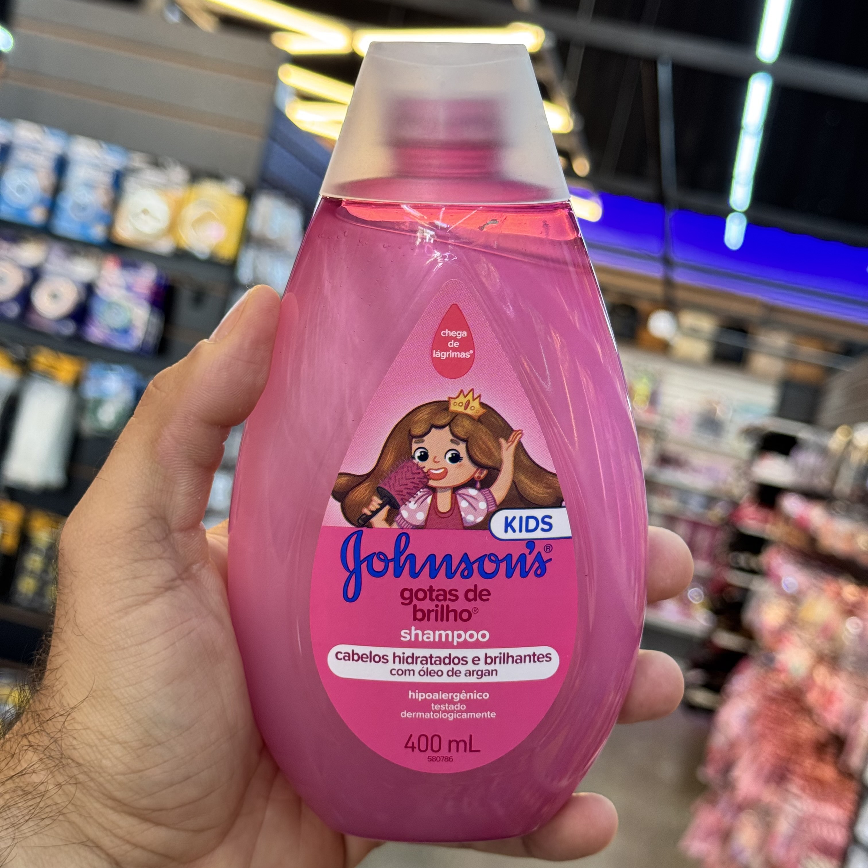 SHAMPOO INFANTIL JOHNSONS BABY GOTAS DE BRILHO 400ml