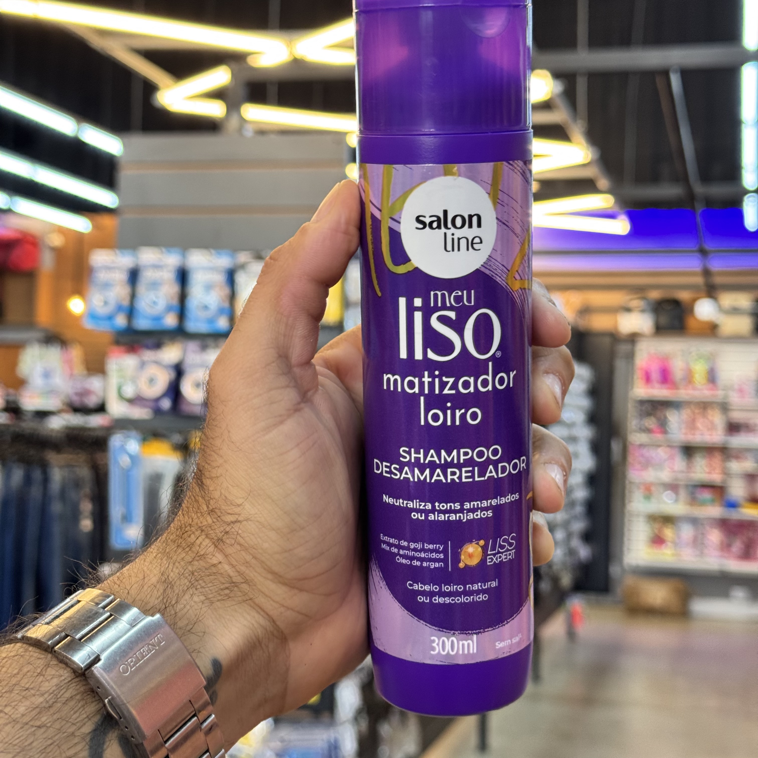 Shampoo Matizador Loiro Meu Liso Salon Line 300ml