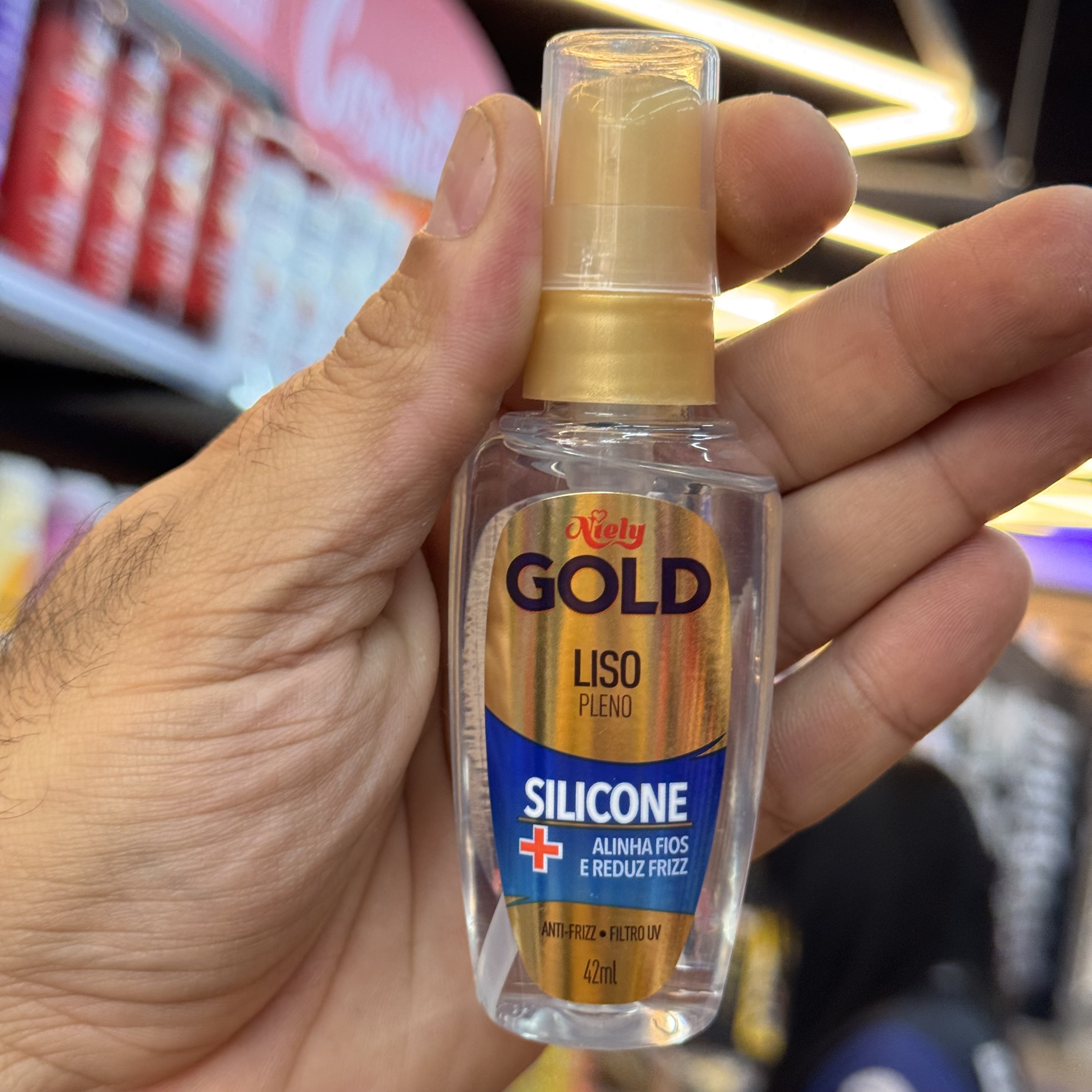Silicone Capilar Concentrado Liso Niely Gold 42ml