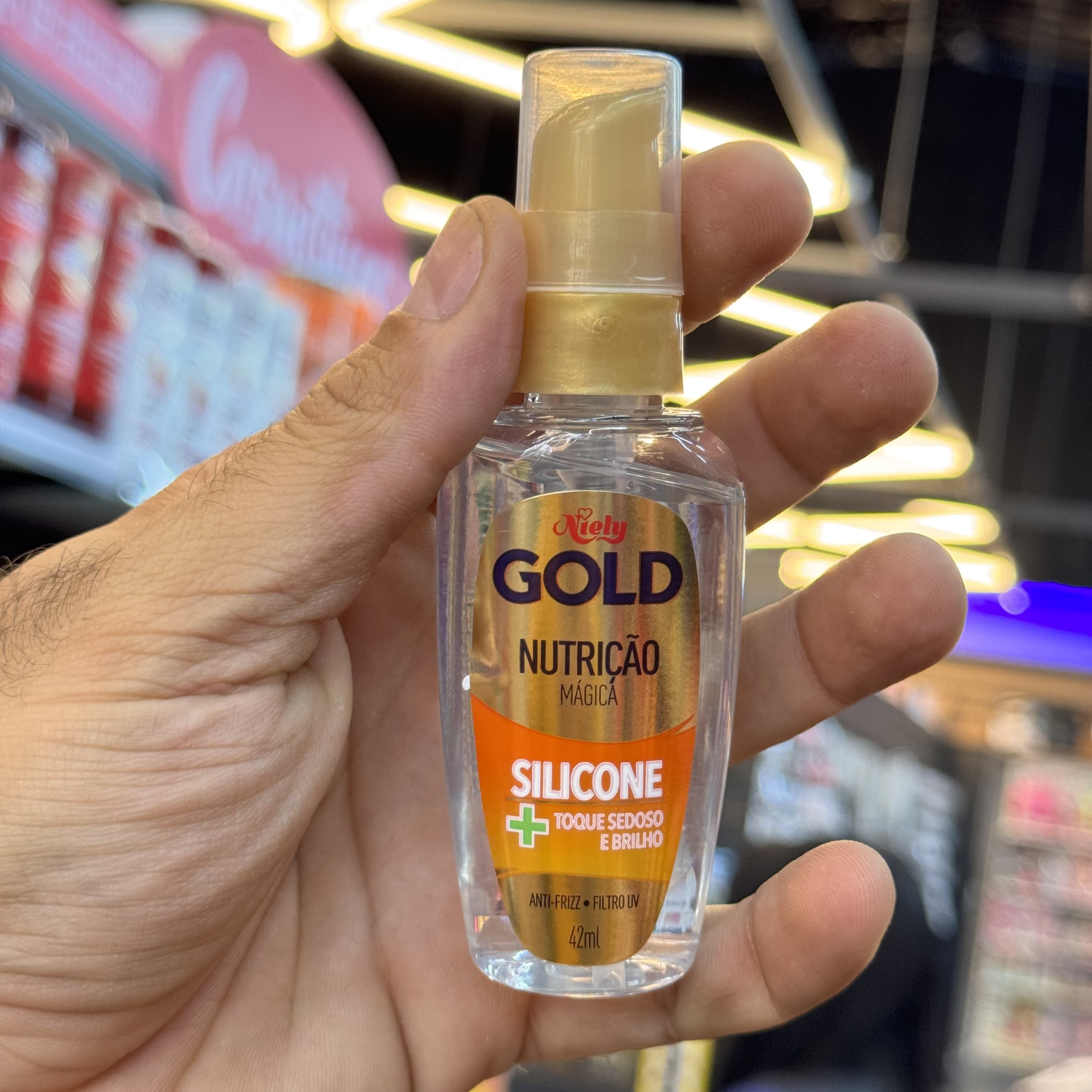 Silicone Capilar Concentrado Nutrição Niely Gold 42ml