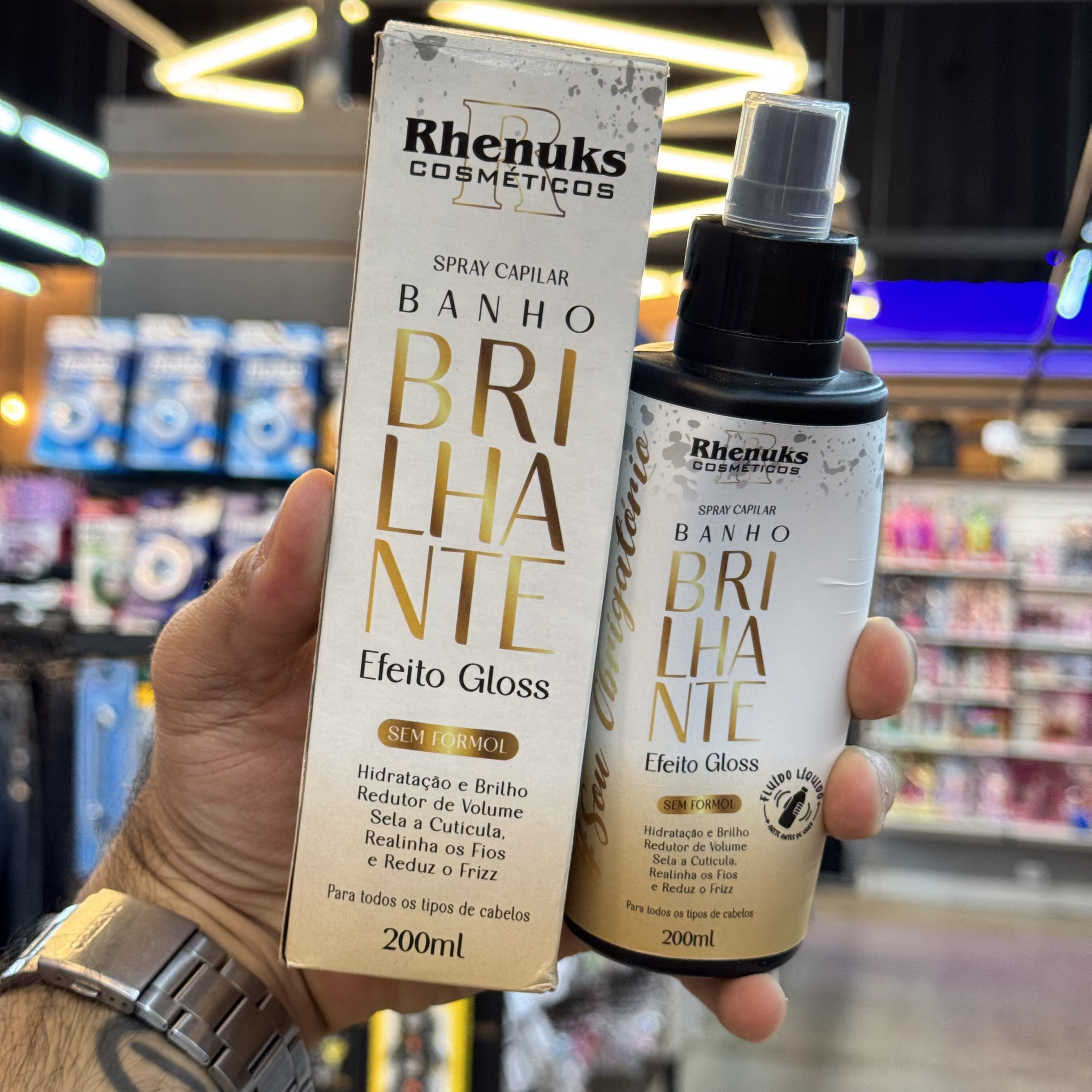 Spray Capilar Banho Brilhante Rhenuks