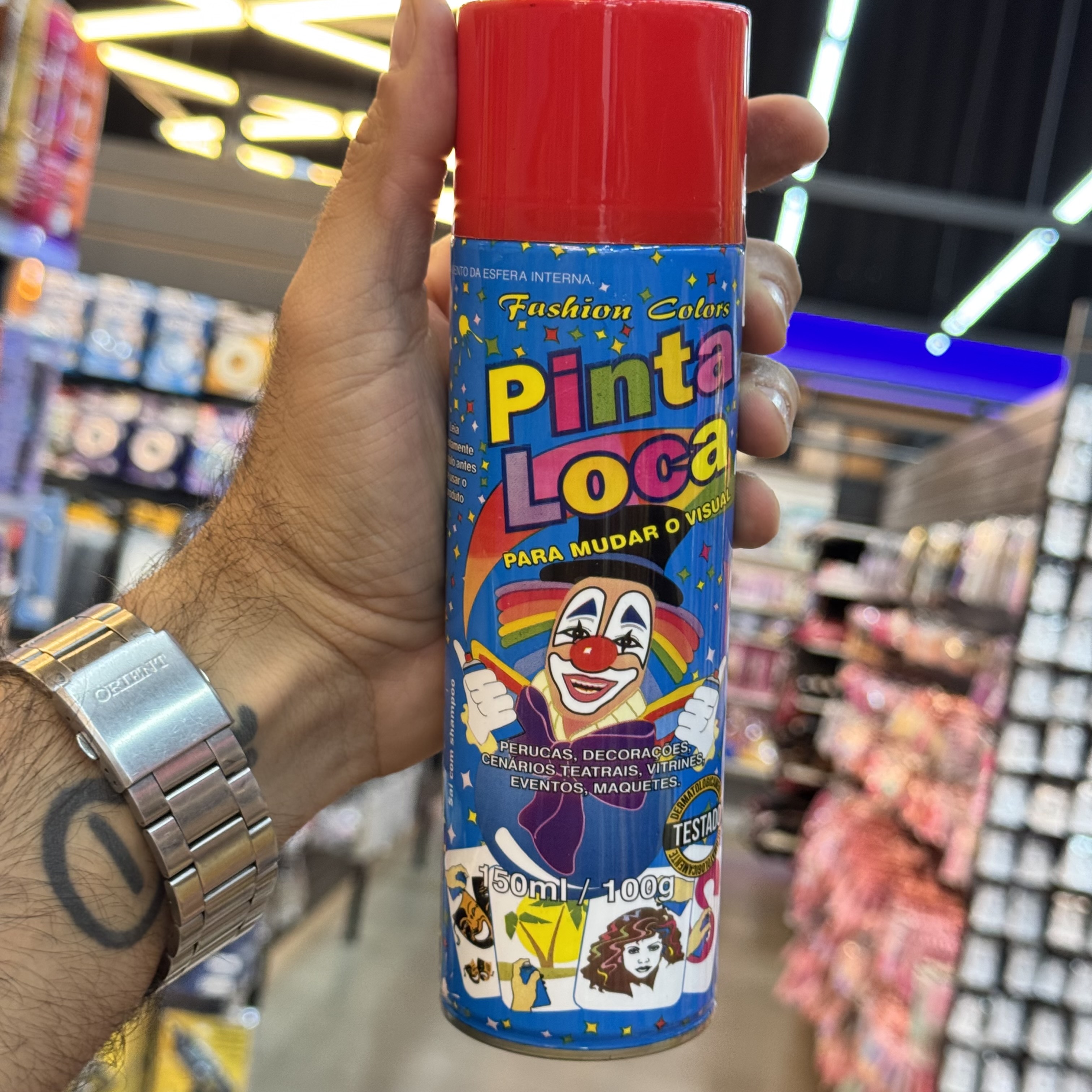 SPRAY PINTA LOCA VERMELHO 150ML
