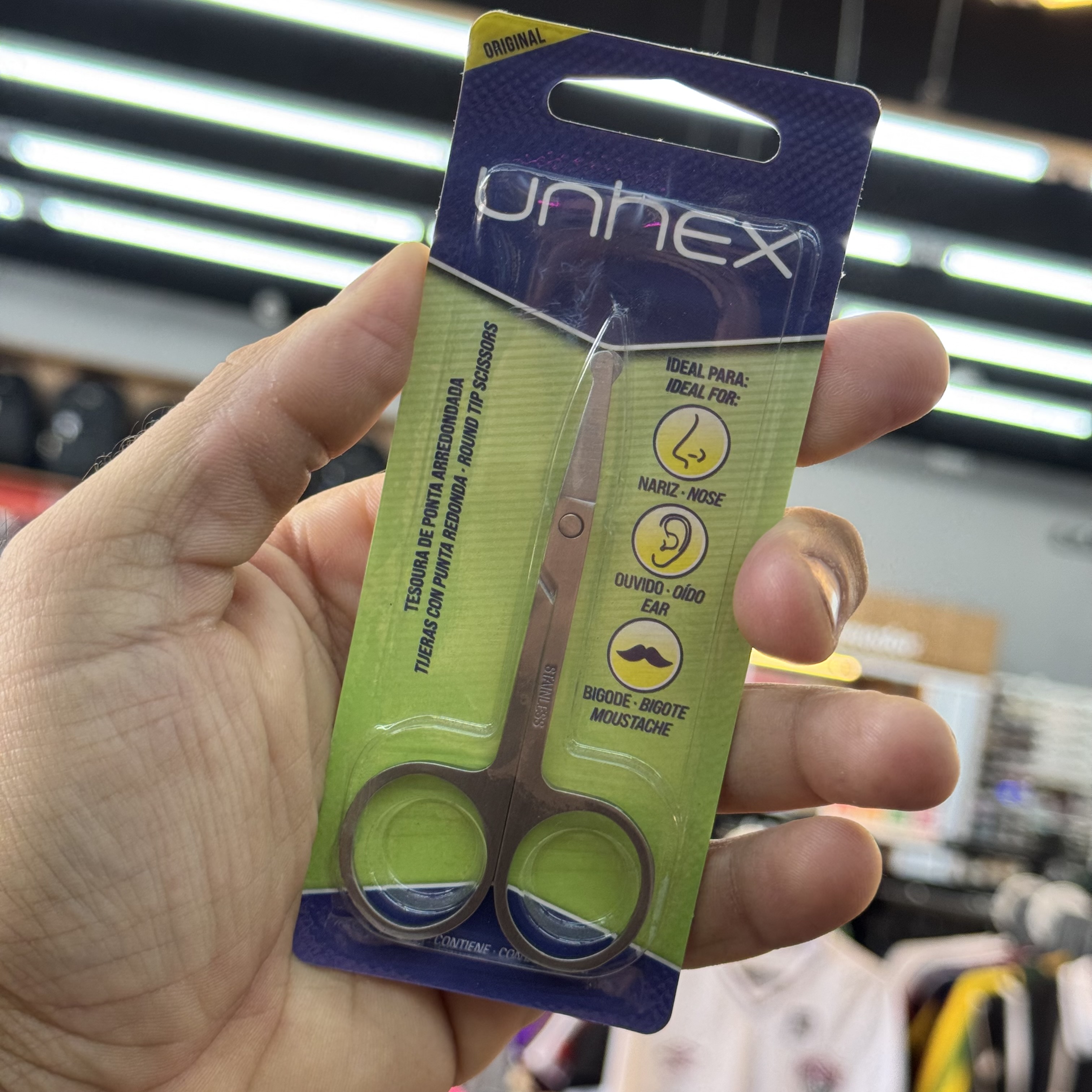 Tesoura de Unha para Nariz e Bigode Unhex