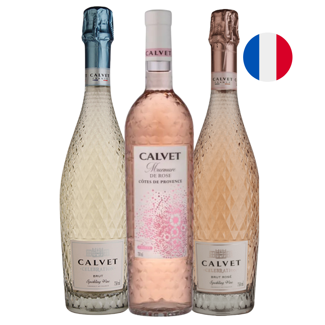 KIT CALVET FRANÇA 3 GARRAFAS 750ML