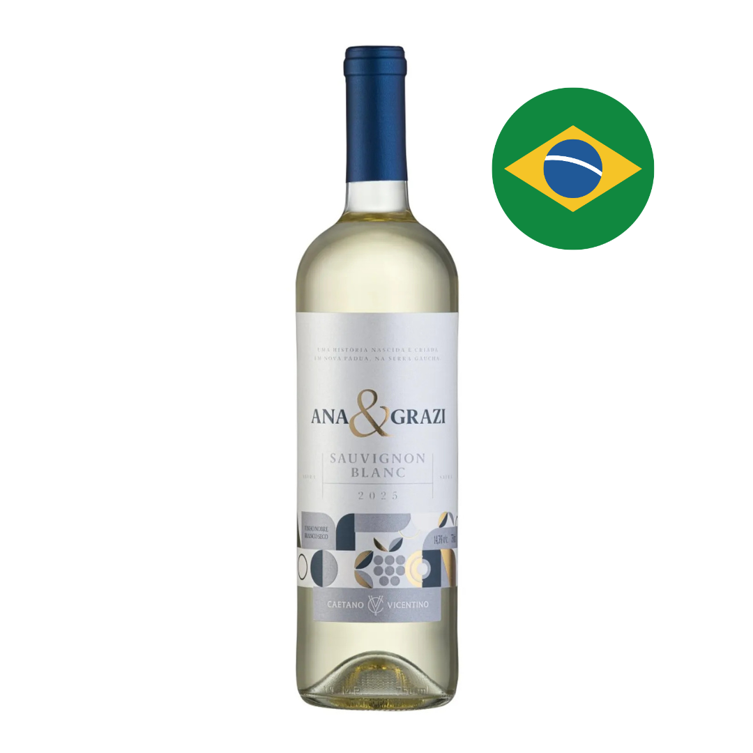VINHO CAETANO VICENTINO ANA E GRAZI SAUVIGNON BLANC 750ML