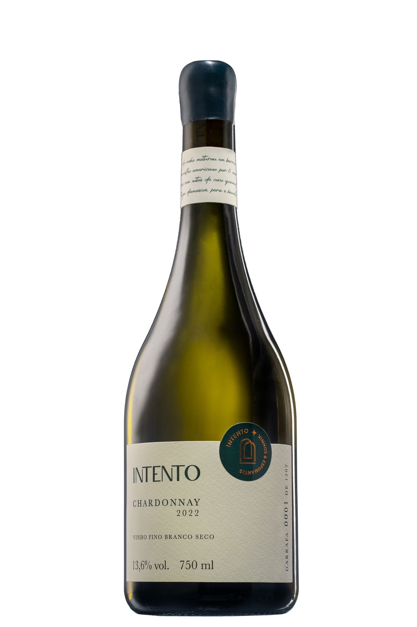 VINHO INTENTO CHARDONNAY 750ML